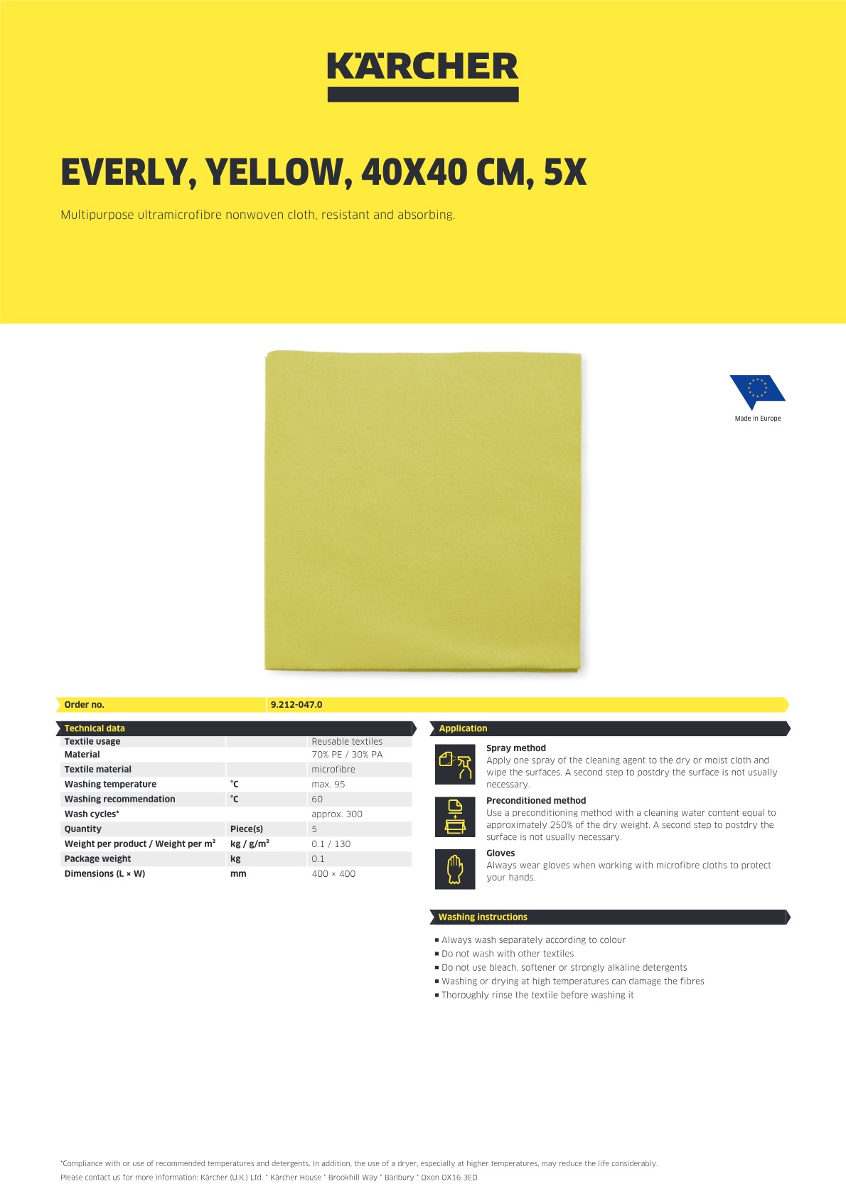 Product information