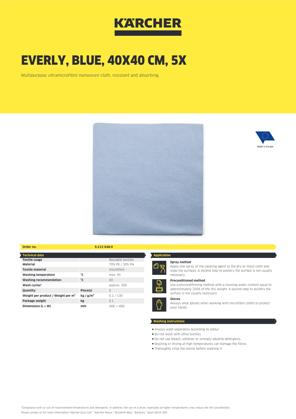 Product information