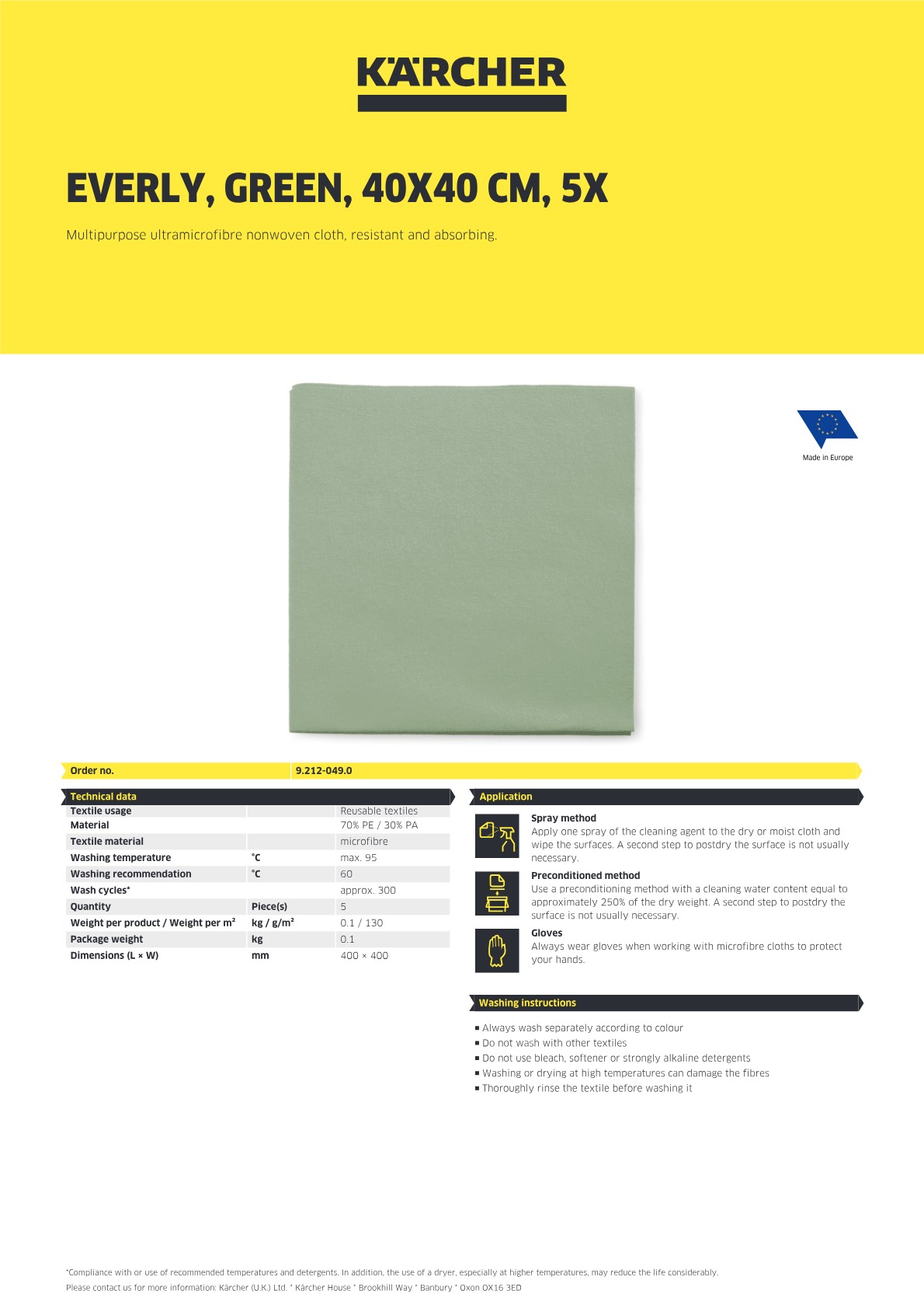 Product information