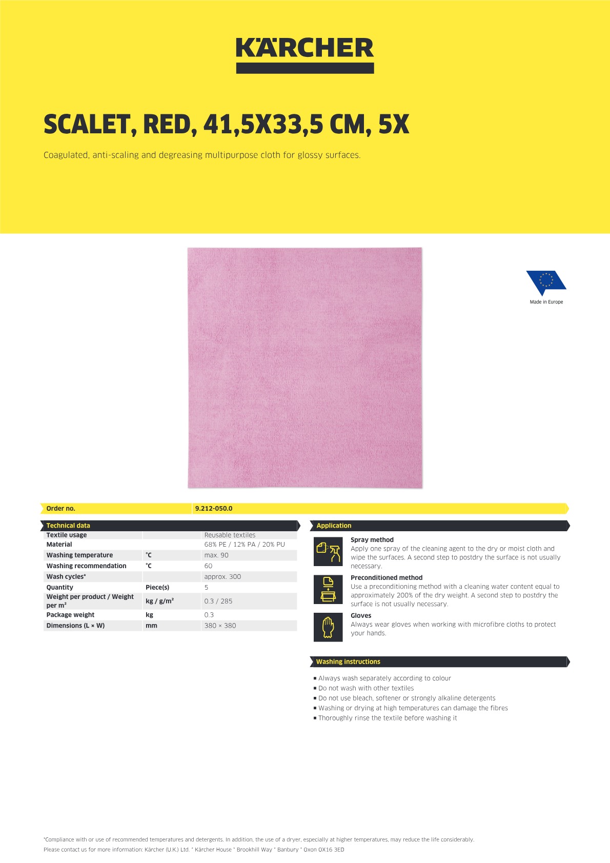 Product information