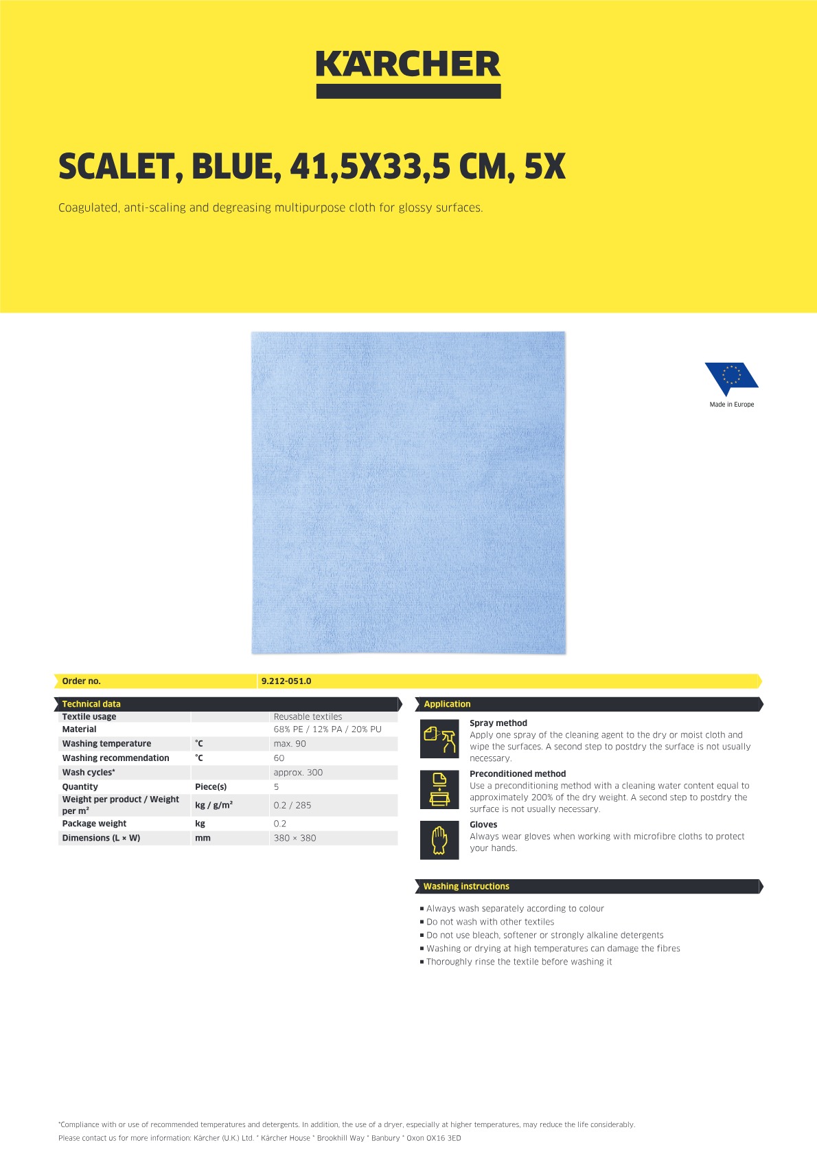 Product information