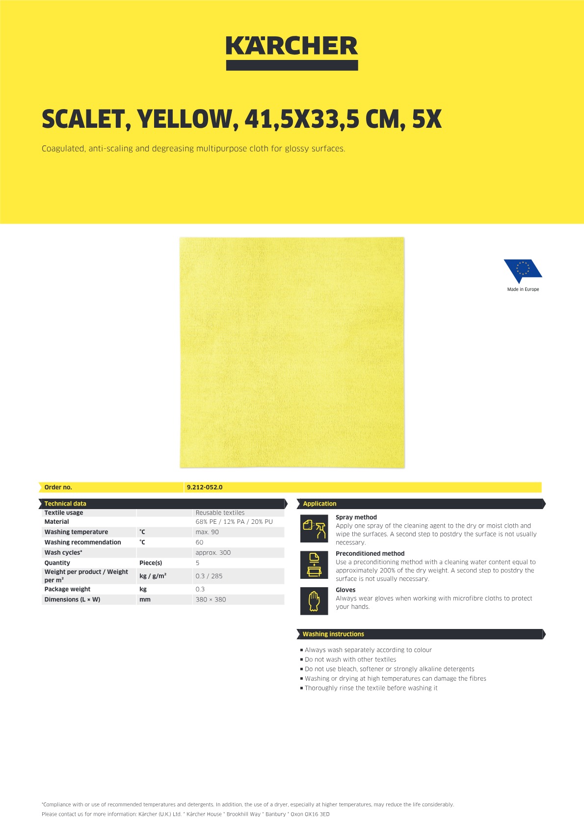 Product information