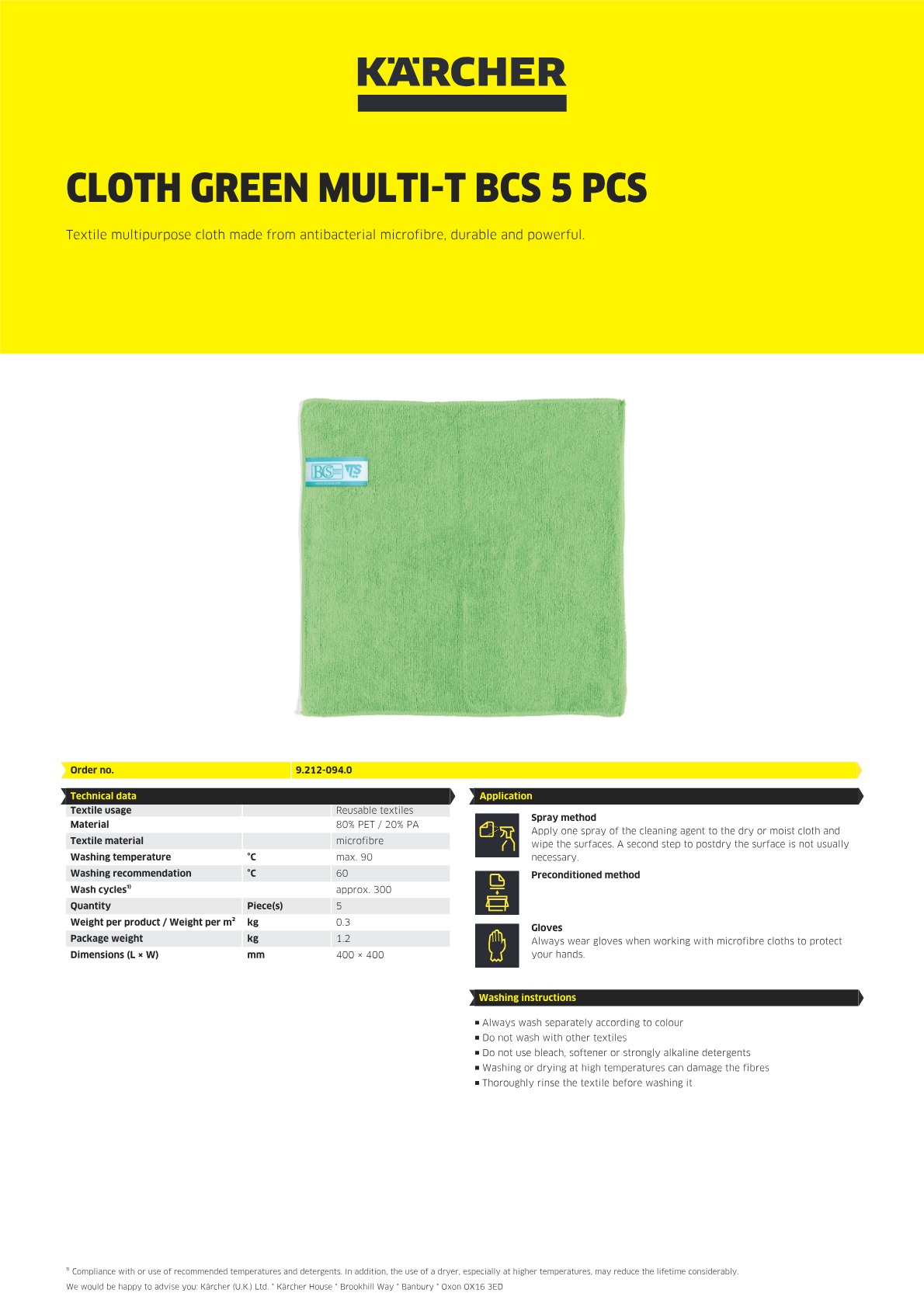 Product information