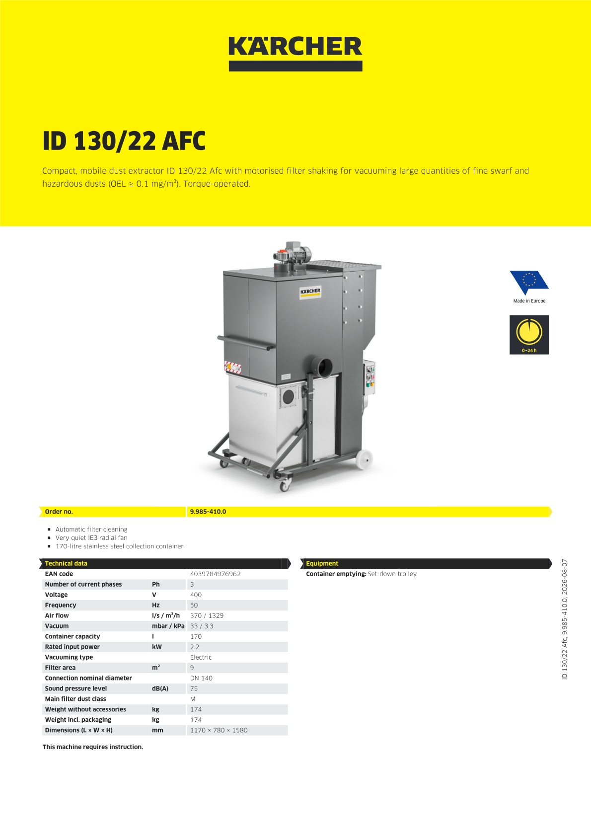 Product information