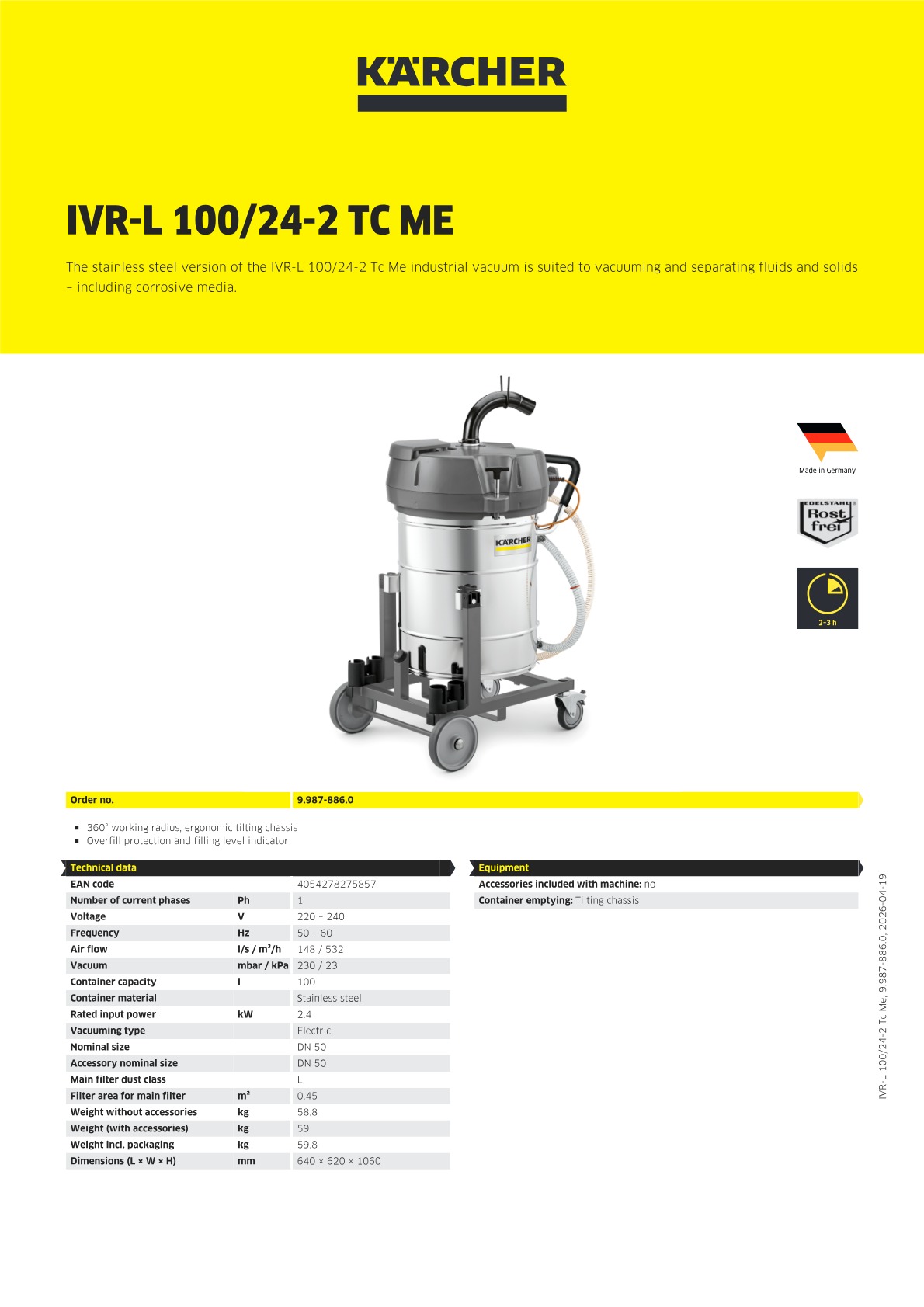 Product information