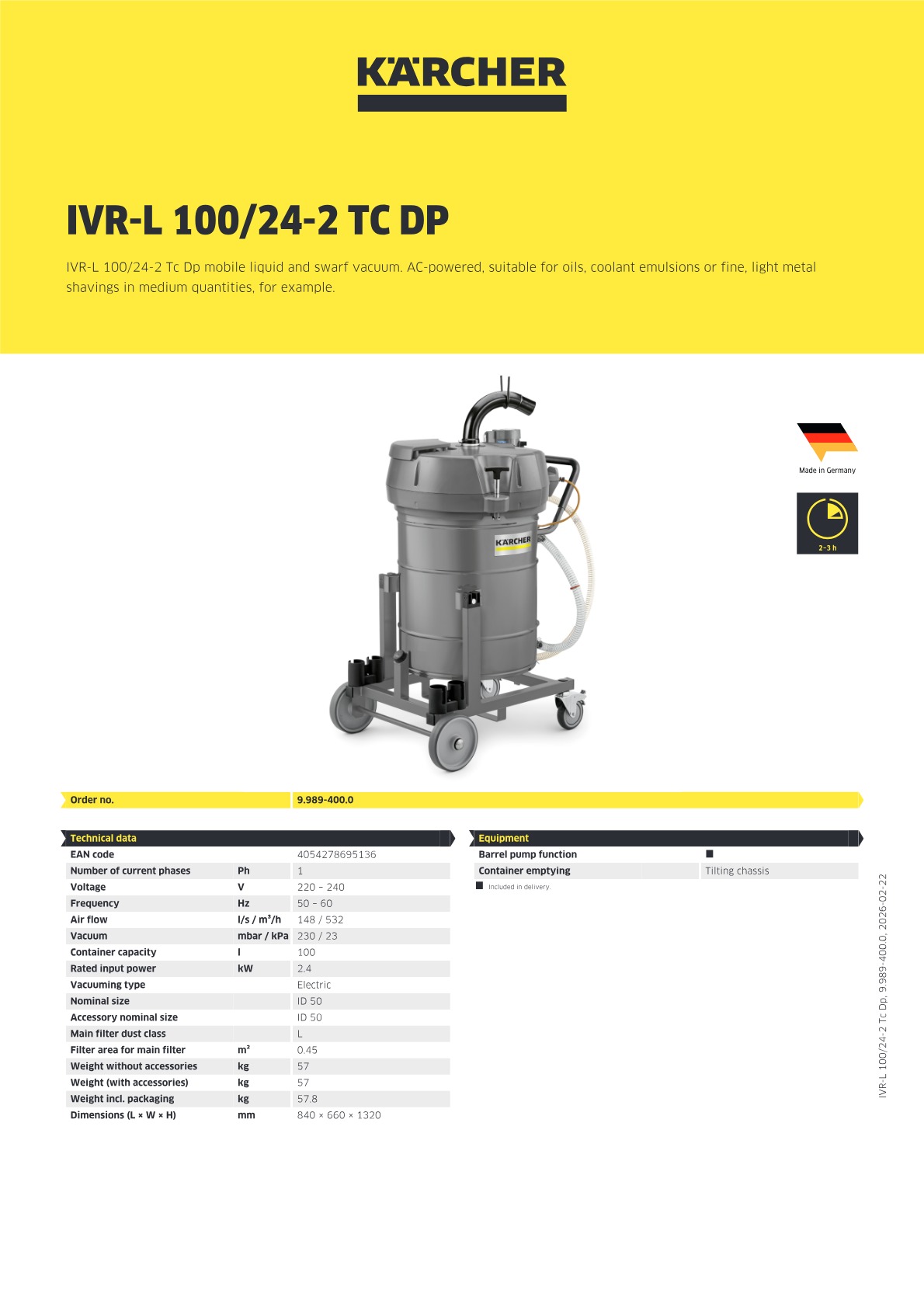 Product information