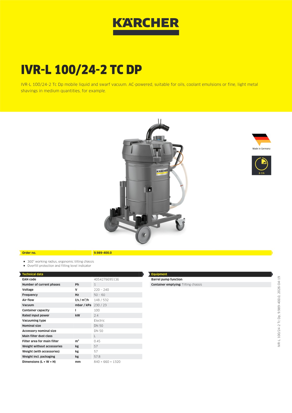 Product information