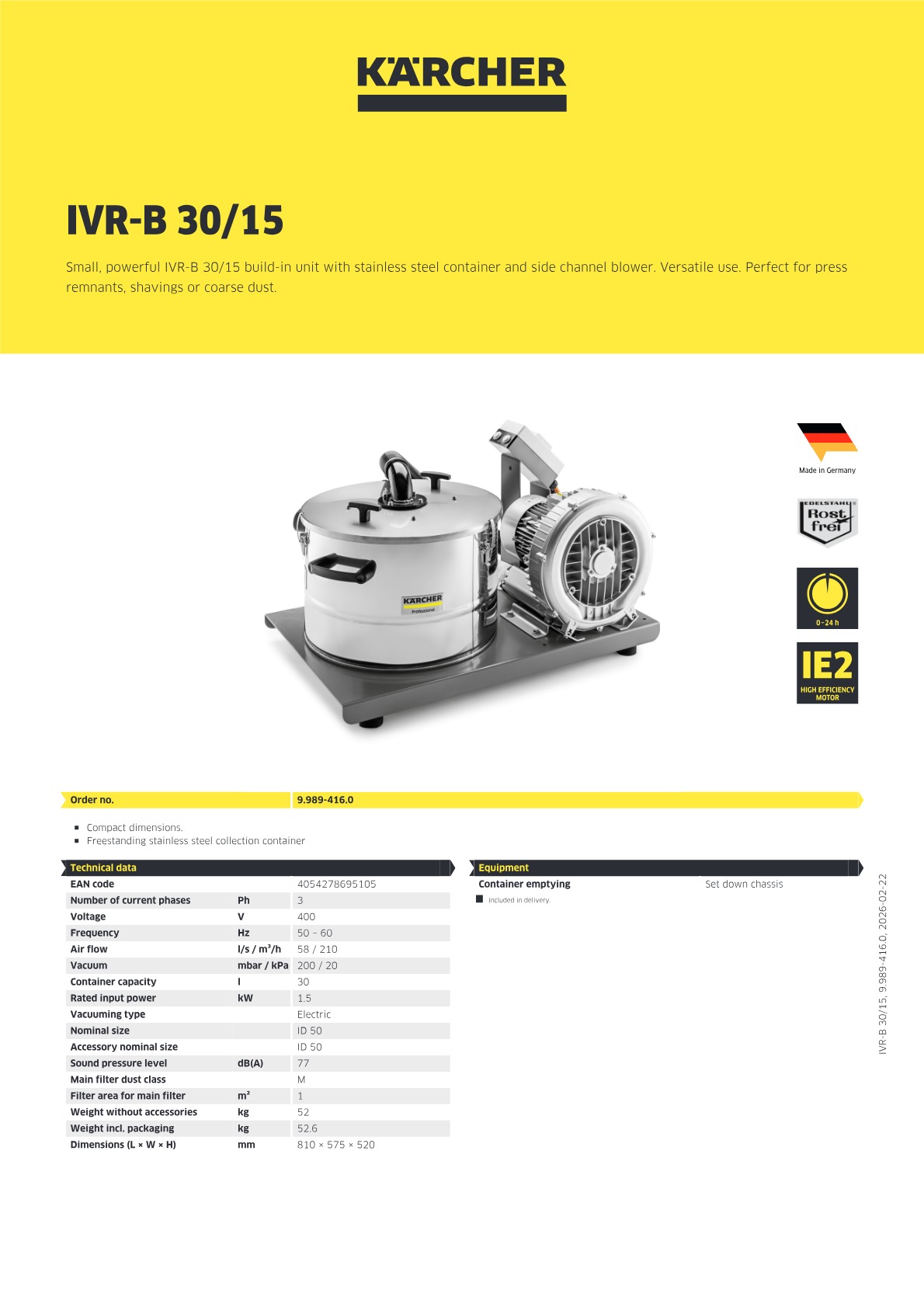 Product information