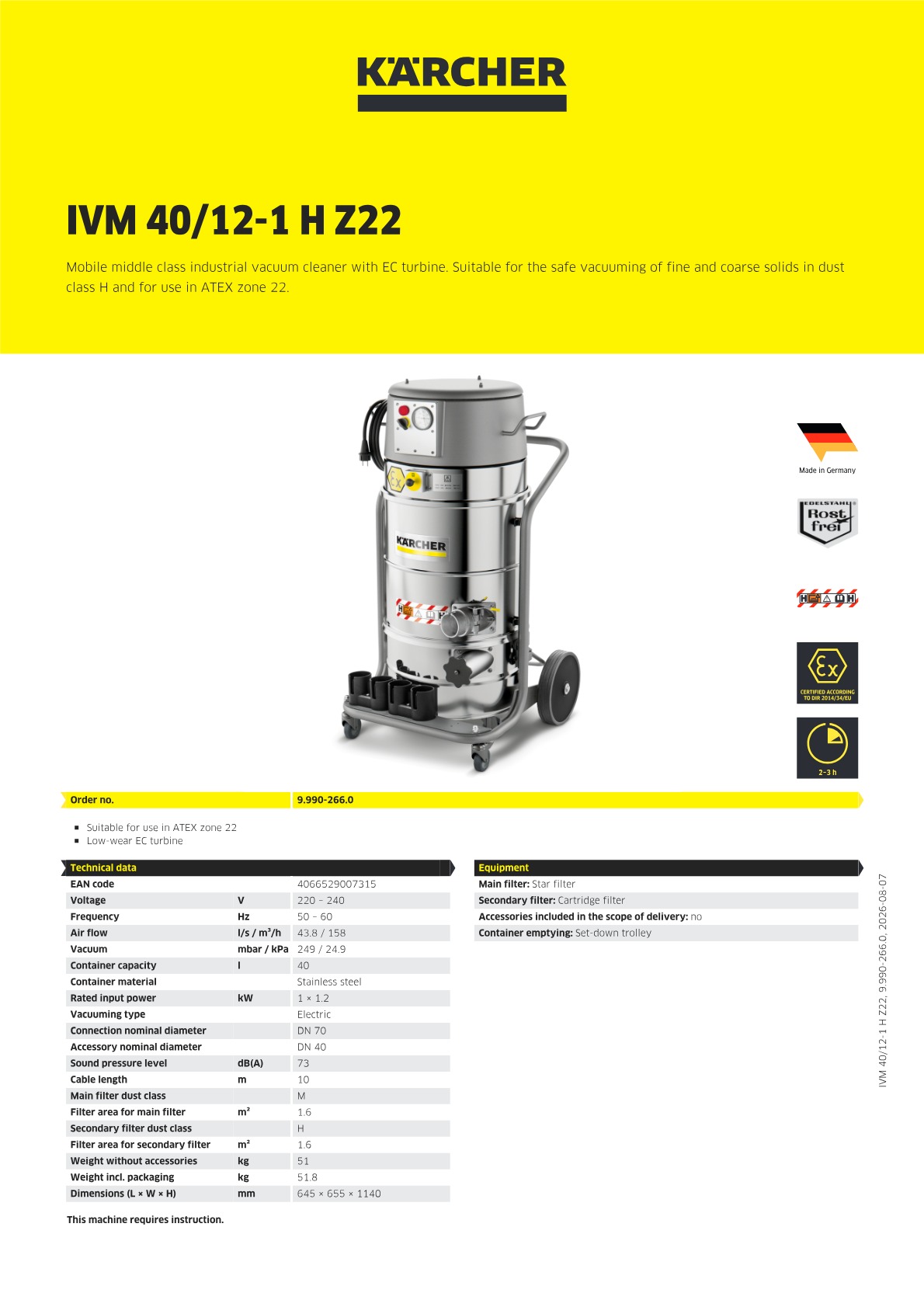 Product information