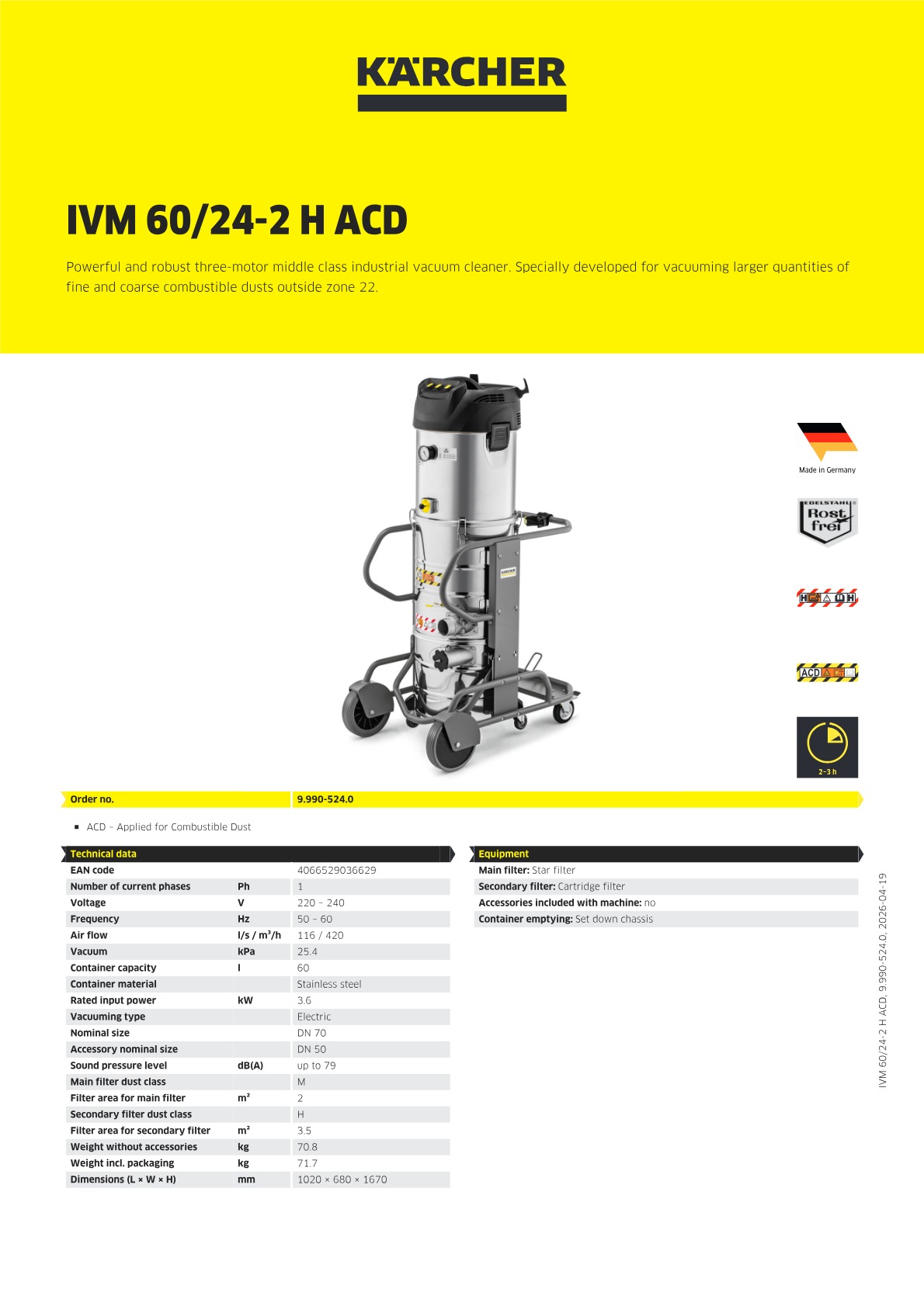 Product information