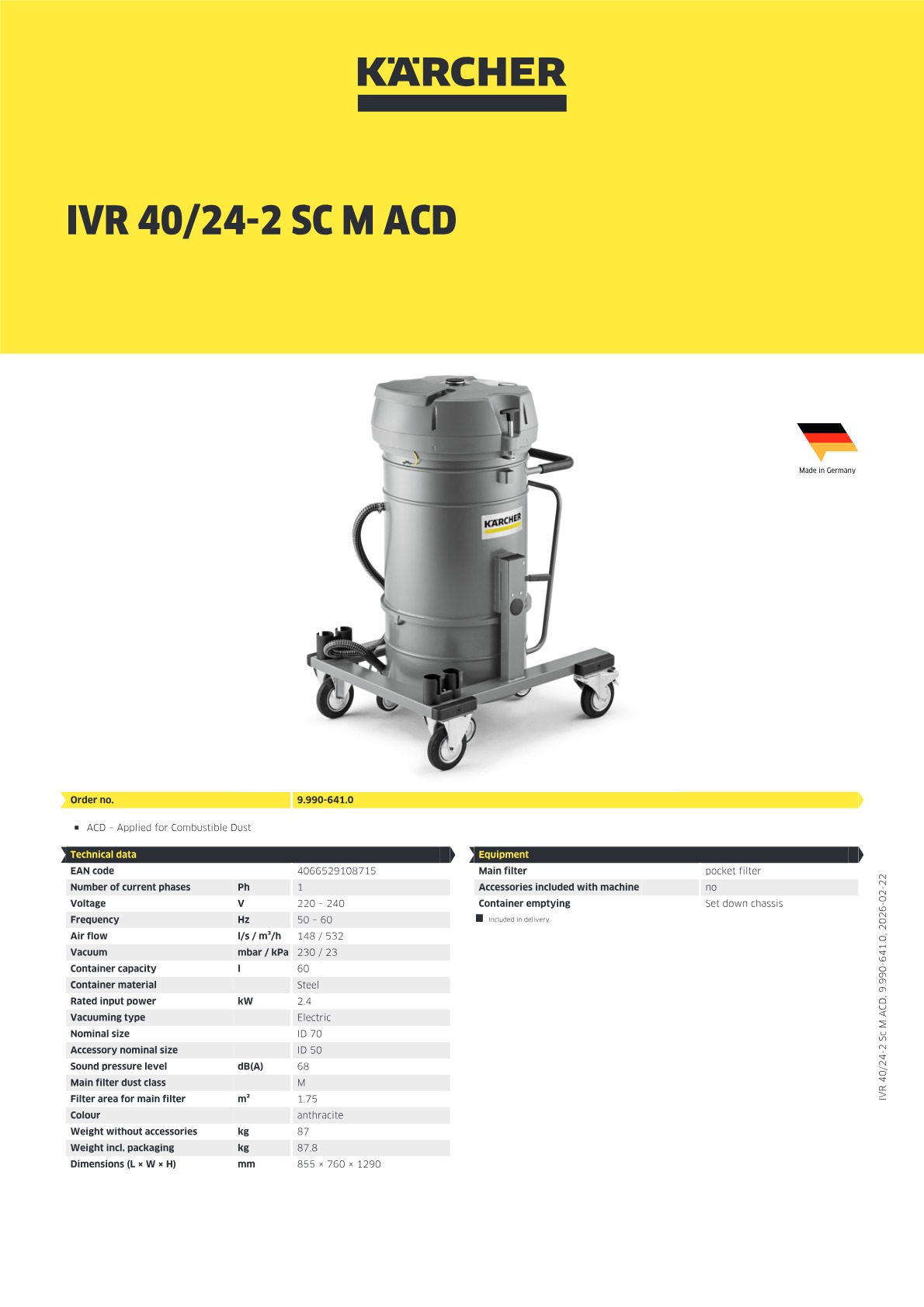 Product information