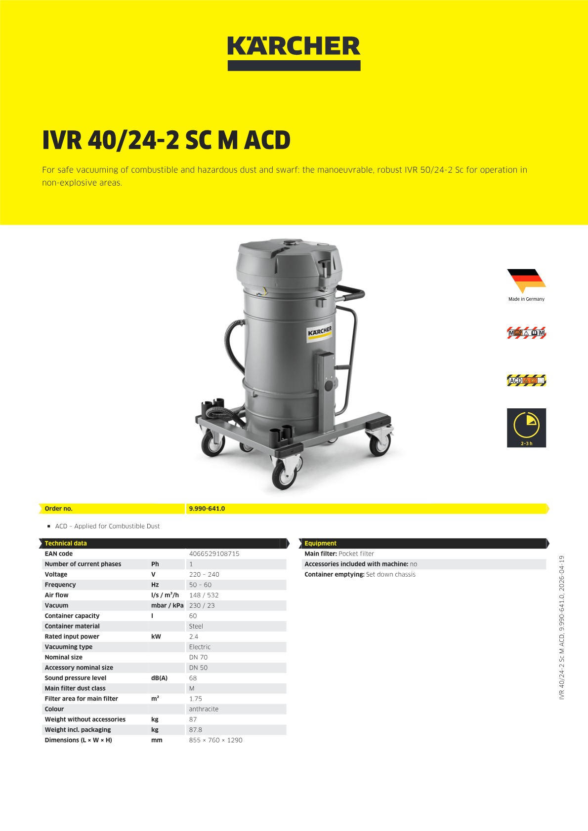 Product information