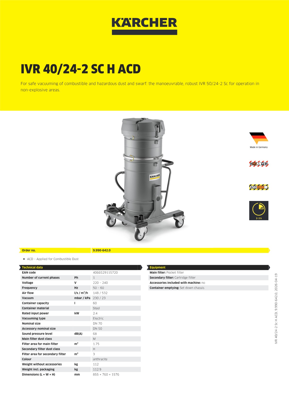 Product information