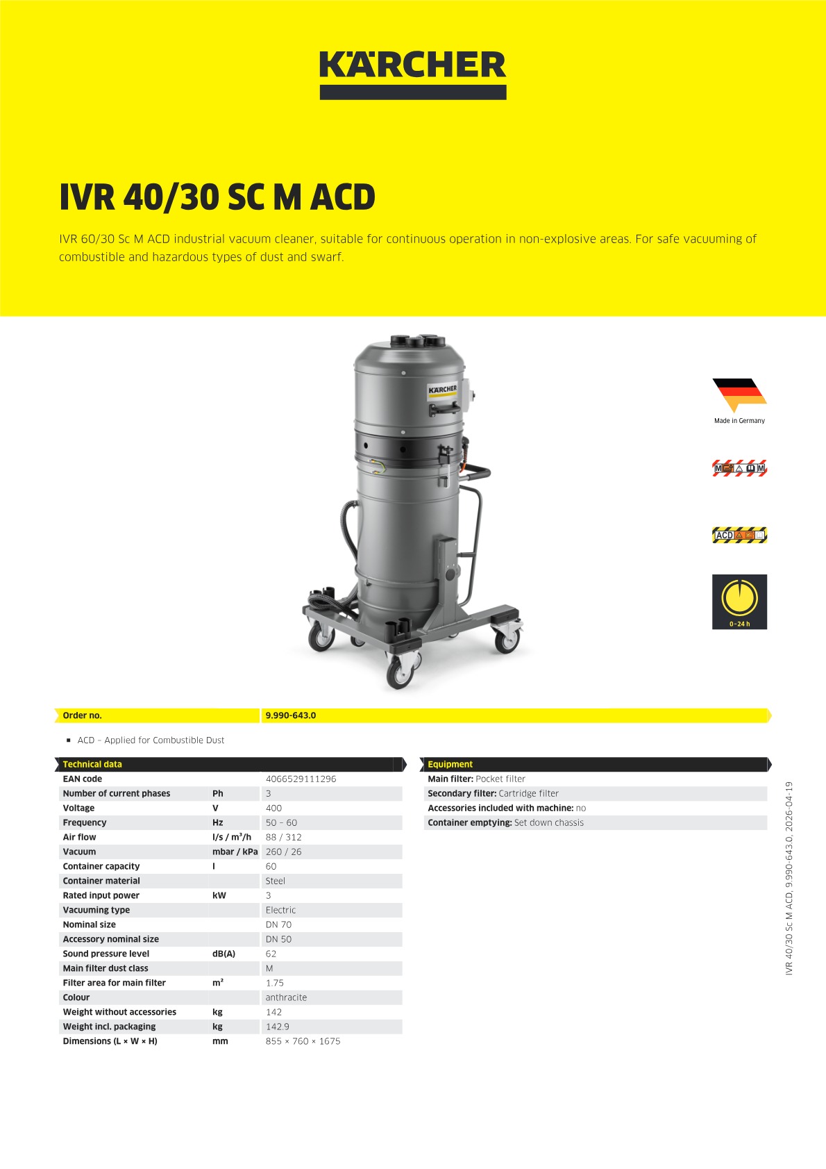 Product information