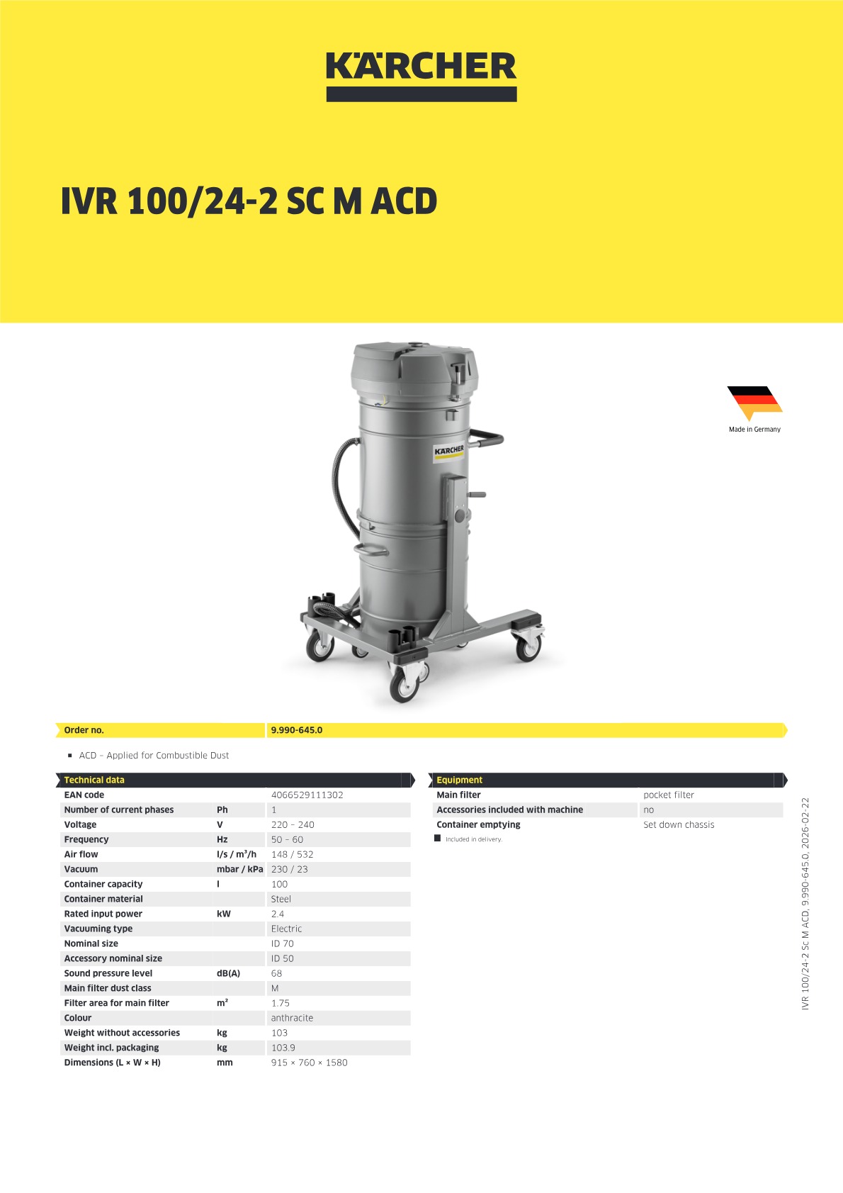 Product information