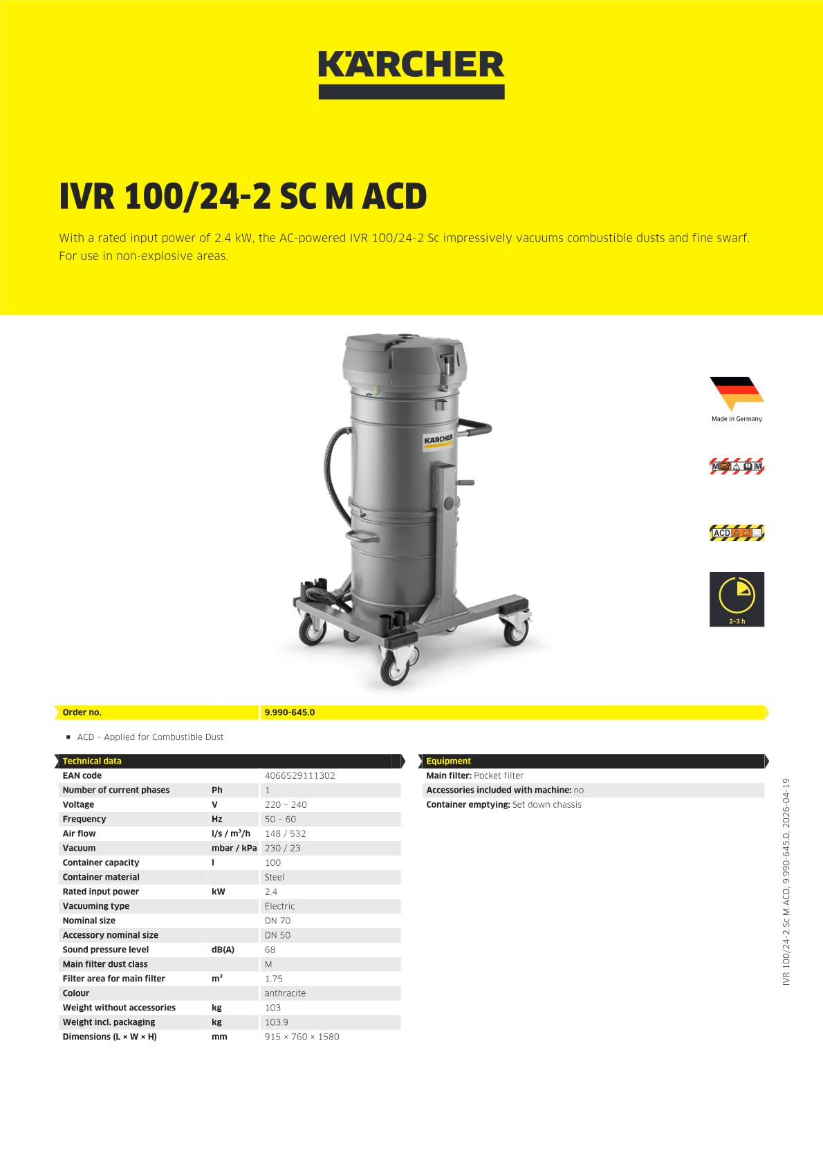 Product information