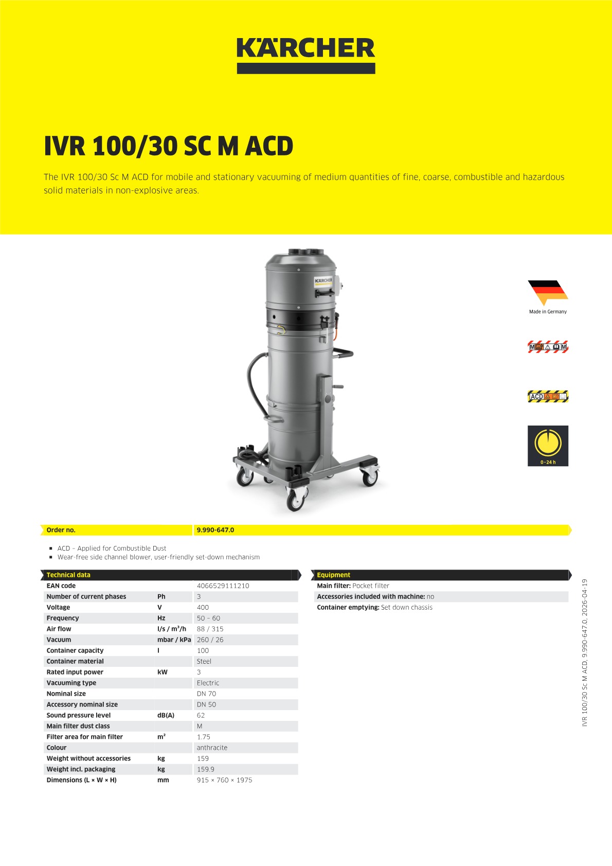 Product information