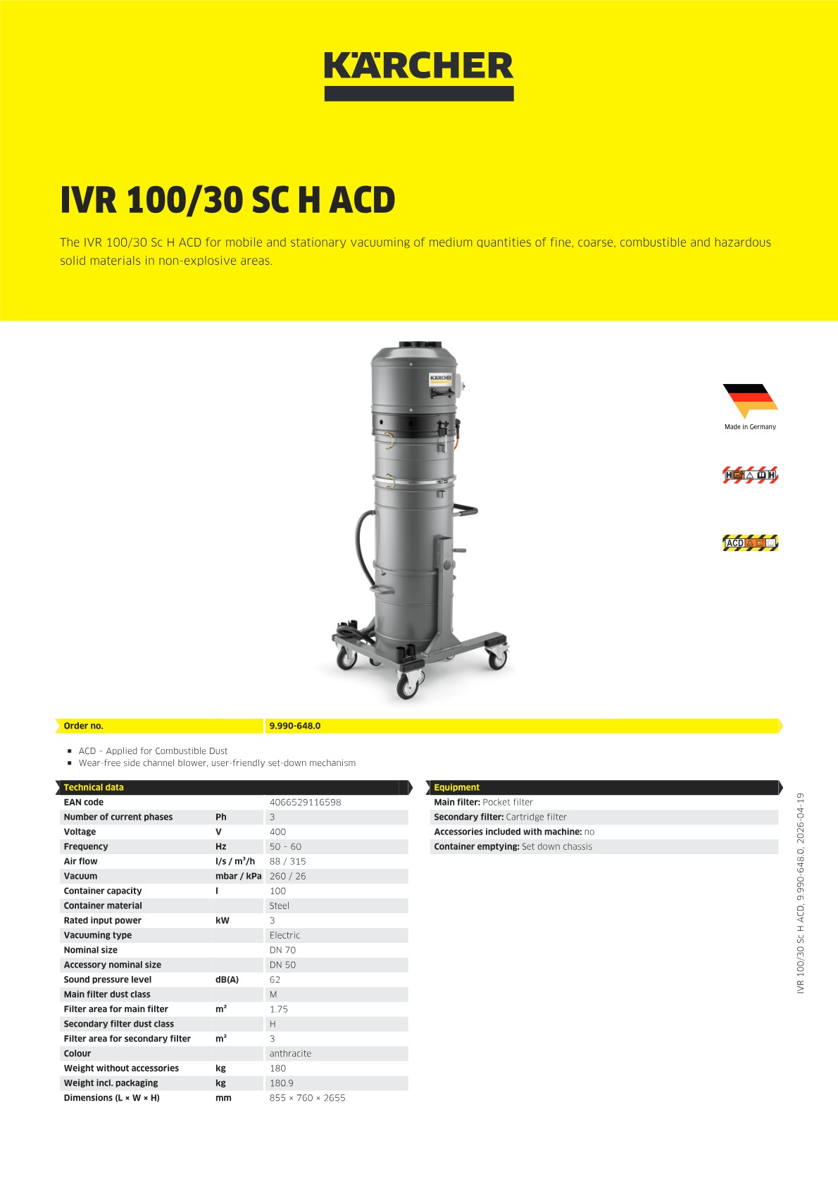 Product information