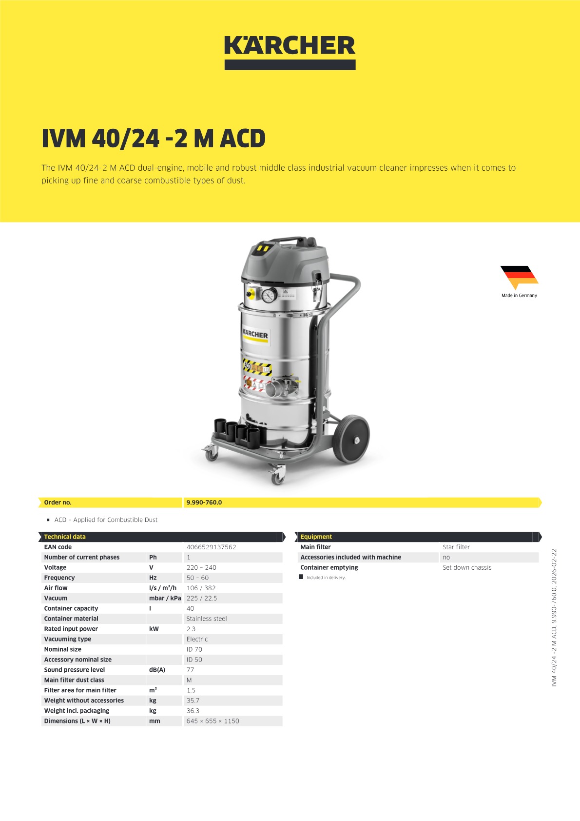 Product information