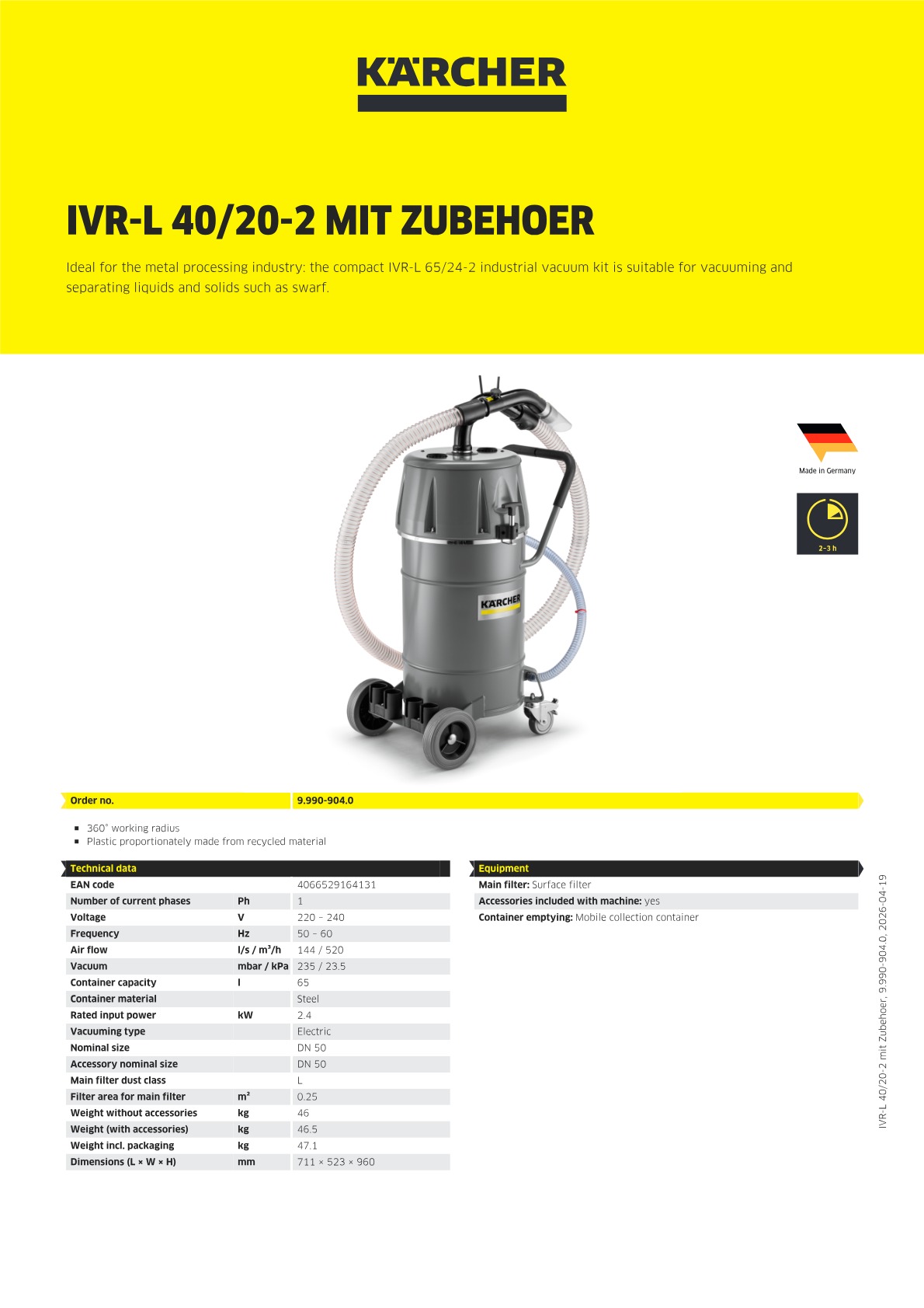 Product information