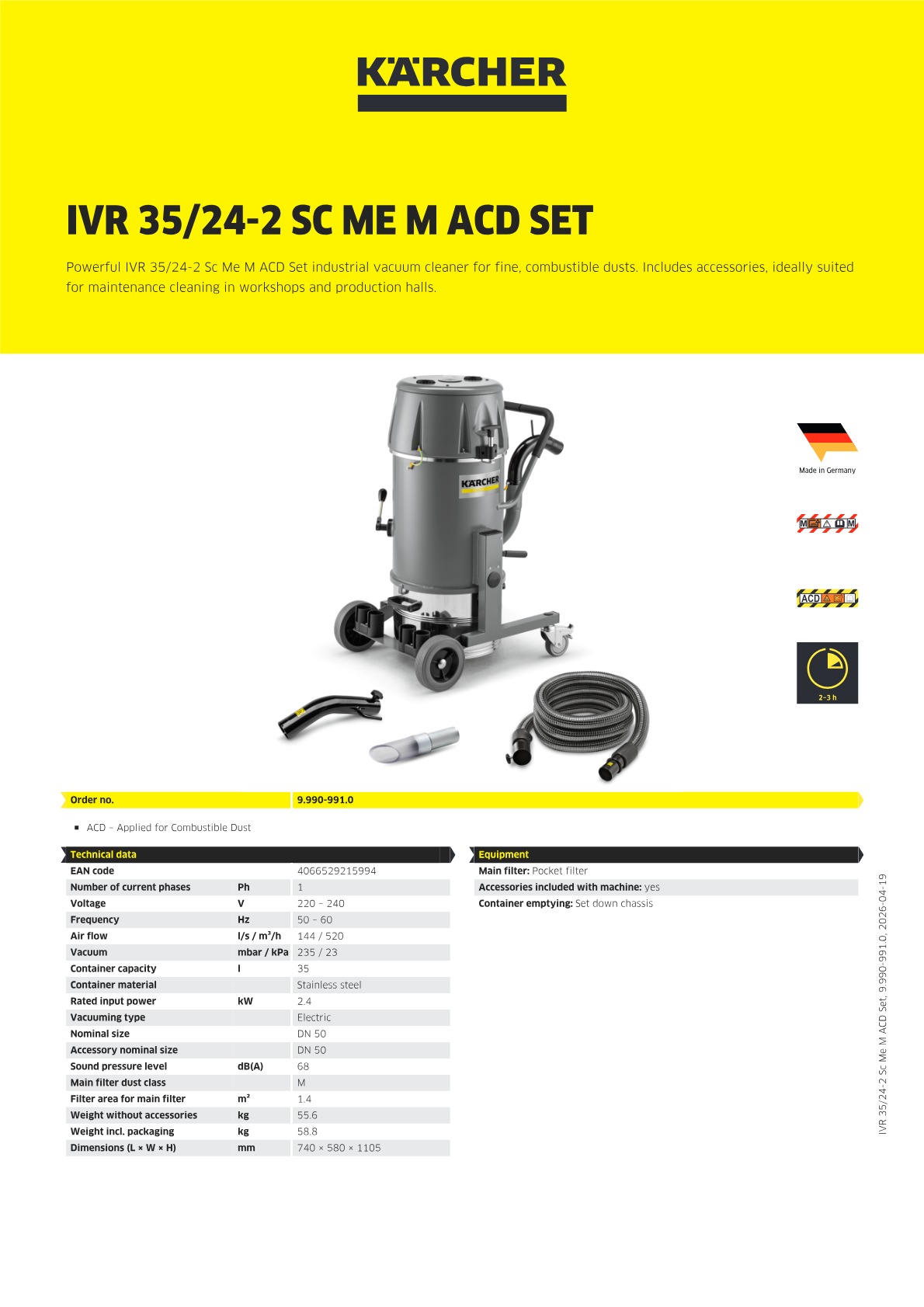 Product information
