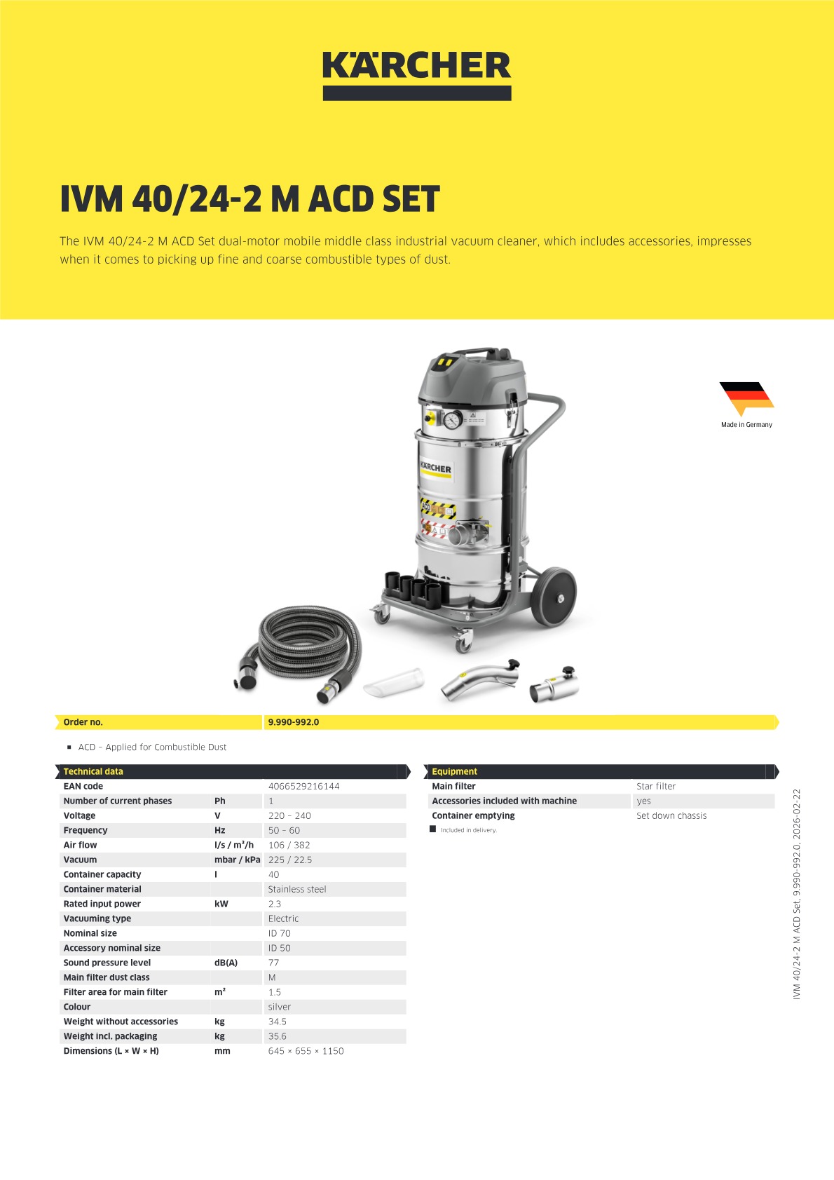 Product information