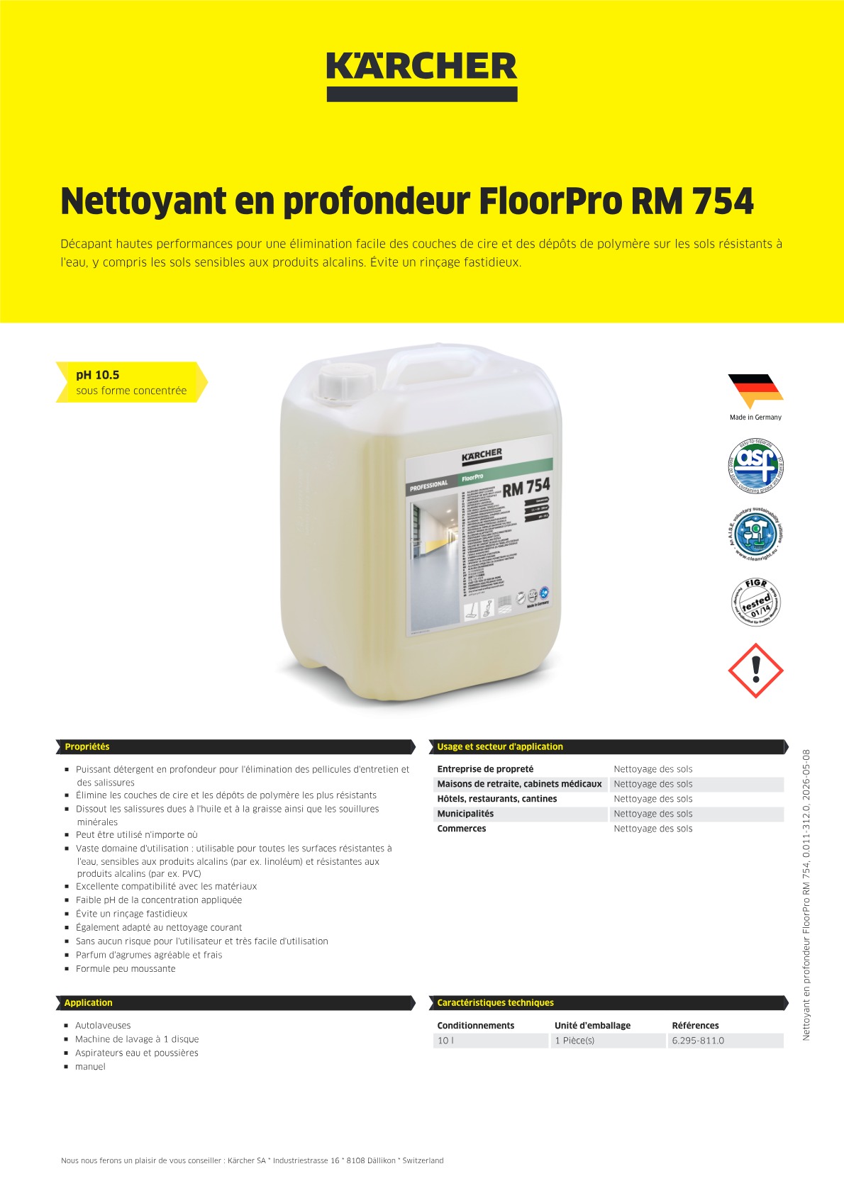 Informations produit