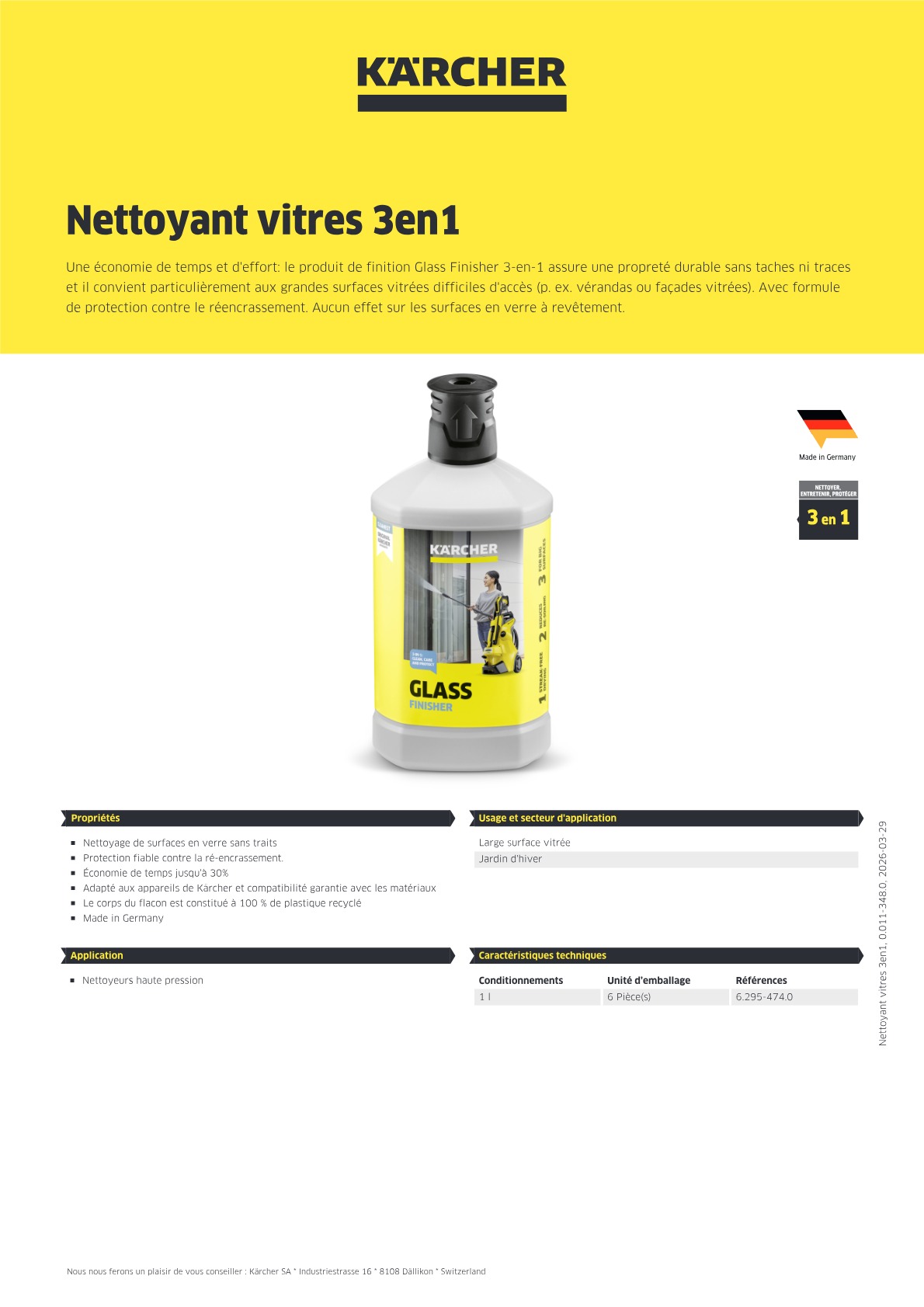 Informations produit