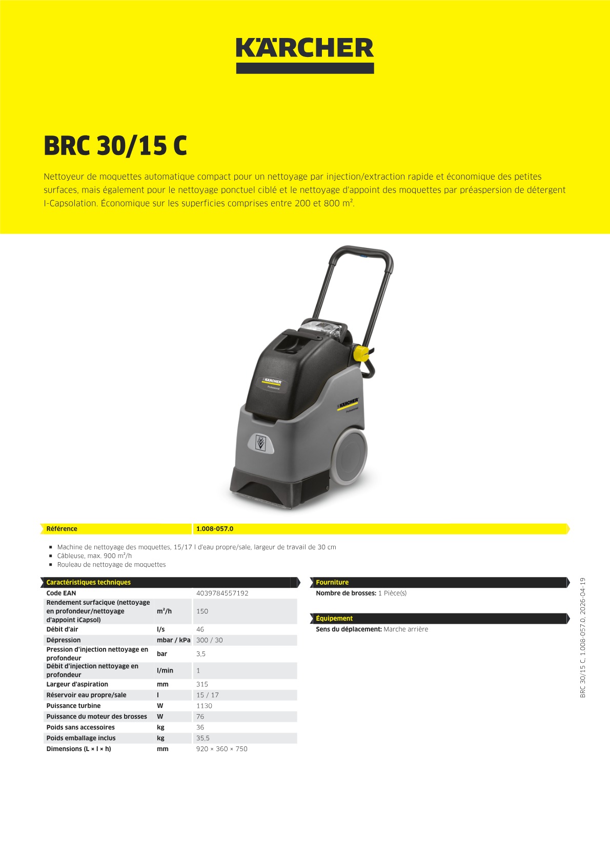 Informations sur le produit