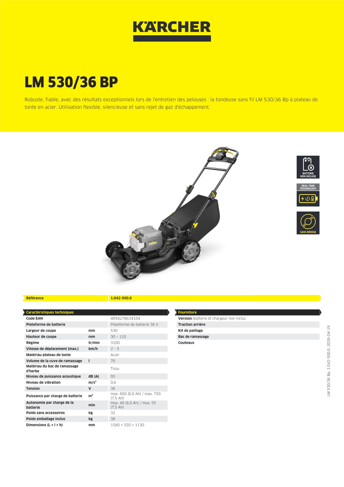Informations sur le produit