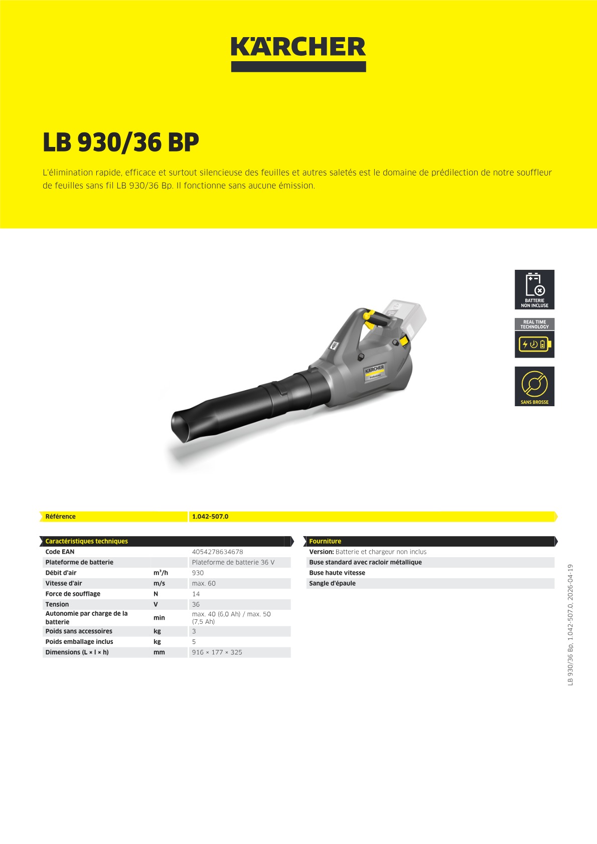 Informations sur le produit