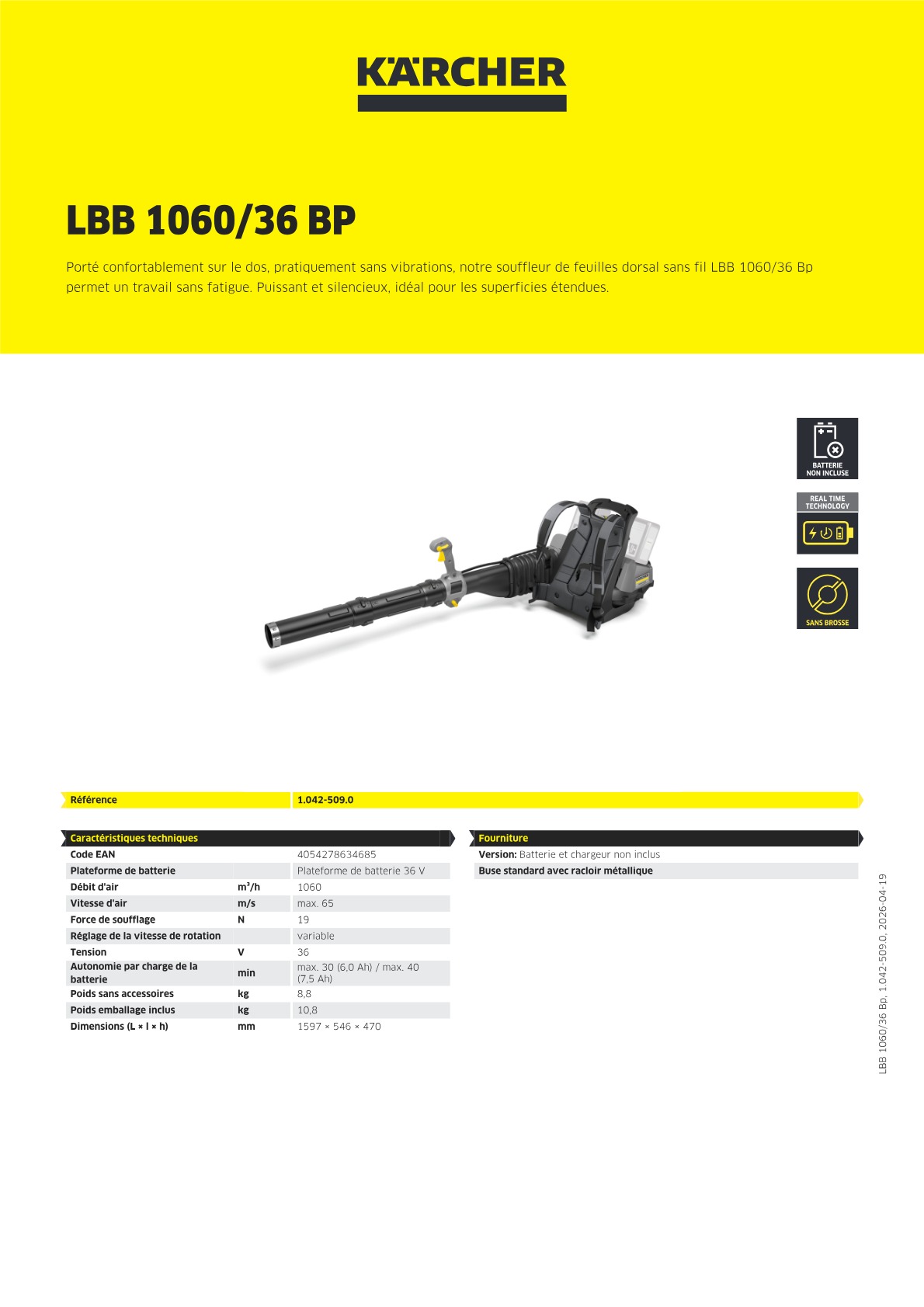 Informations sur le produit