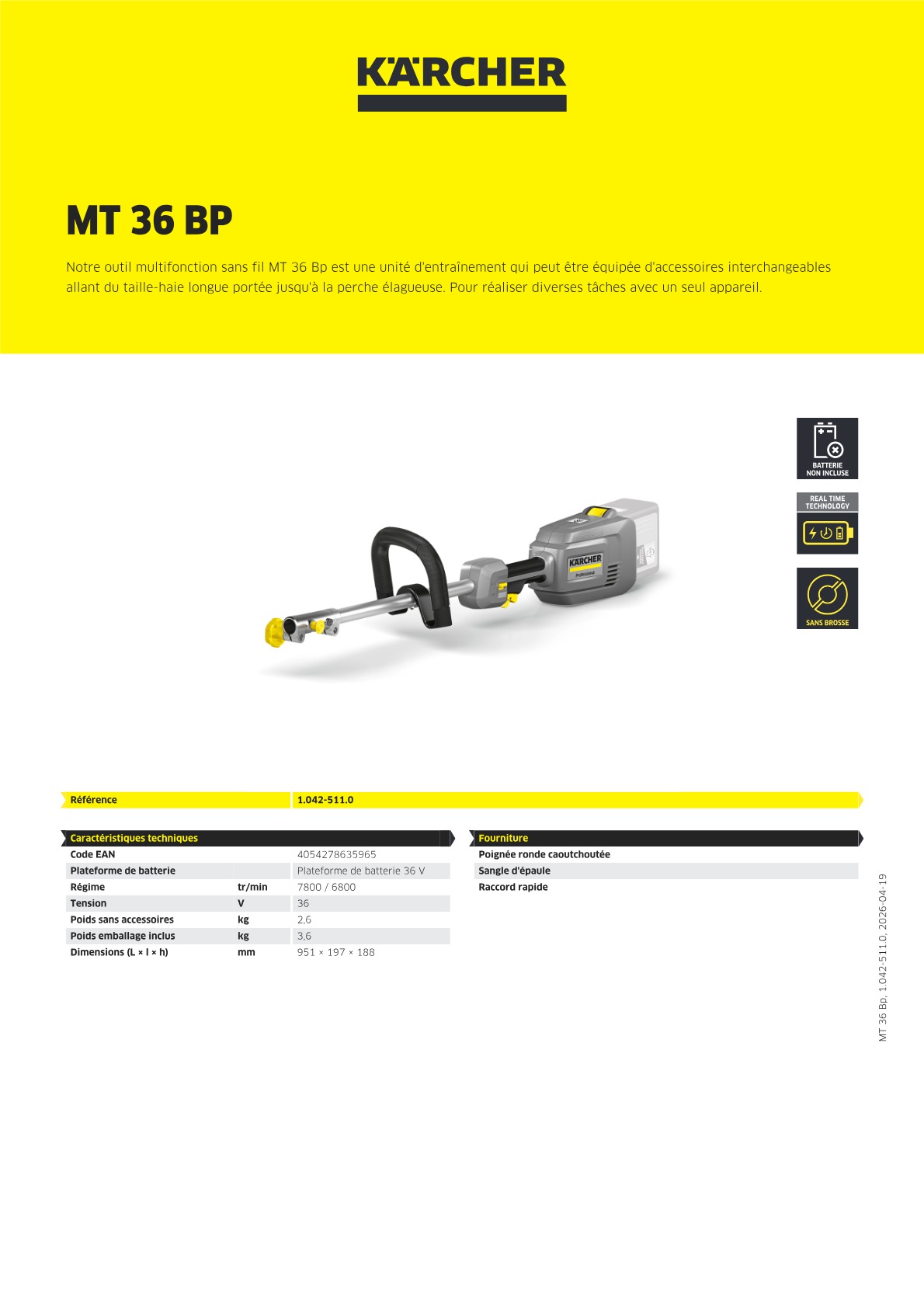 Informations sur le produit