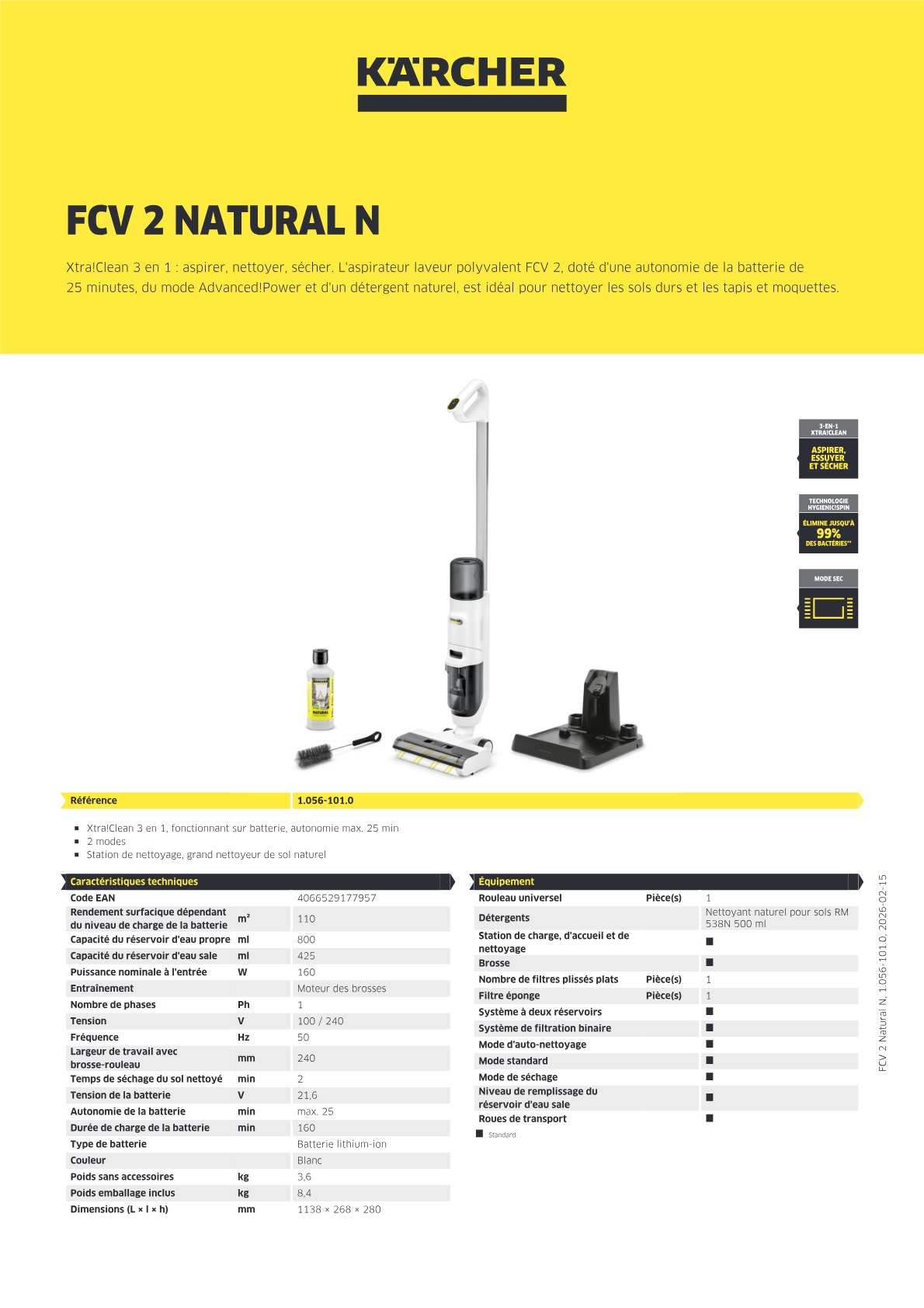 Informations produit