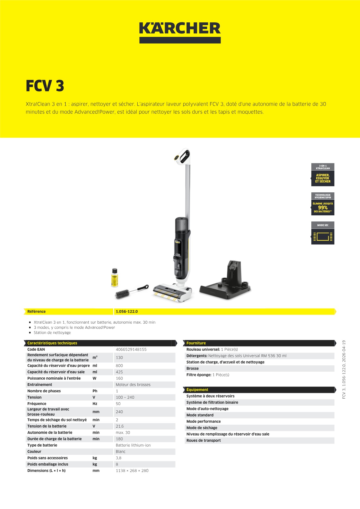 Informations sur le produit