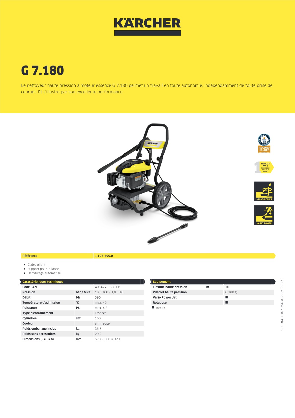 Informations produit