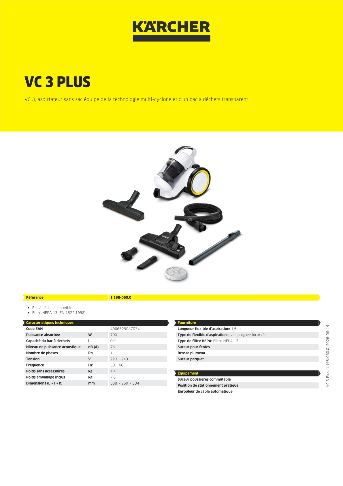 Informations sur le produit