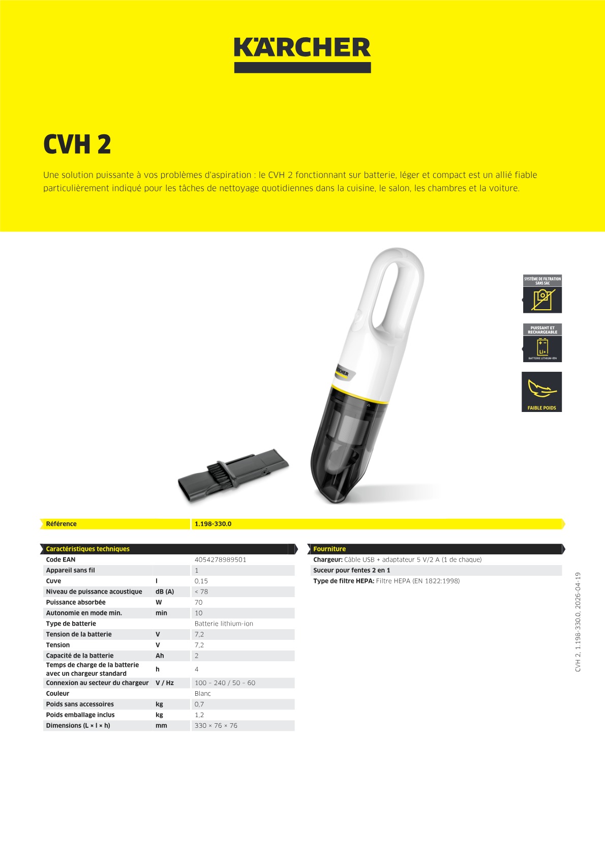 Informations sur le produit
