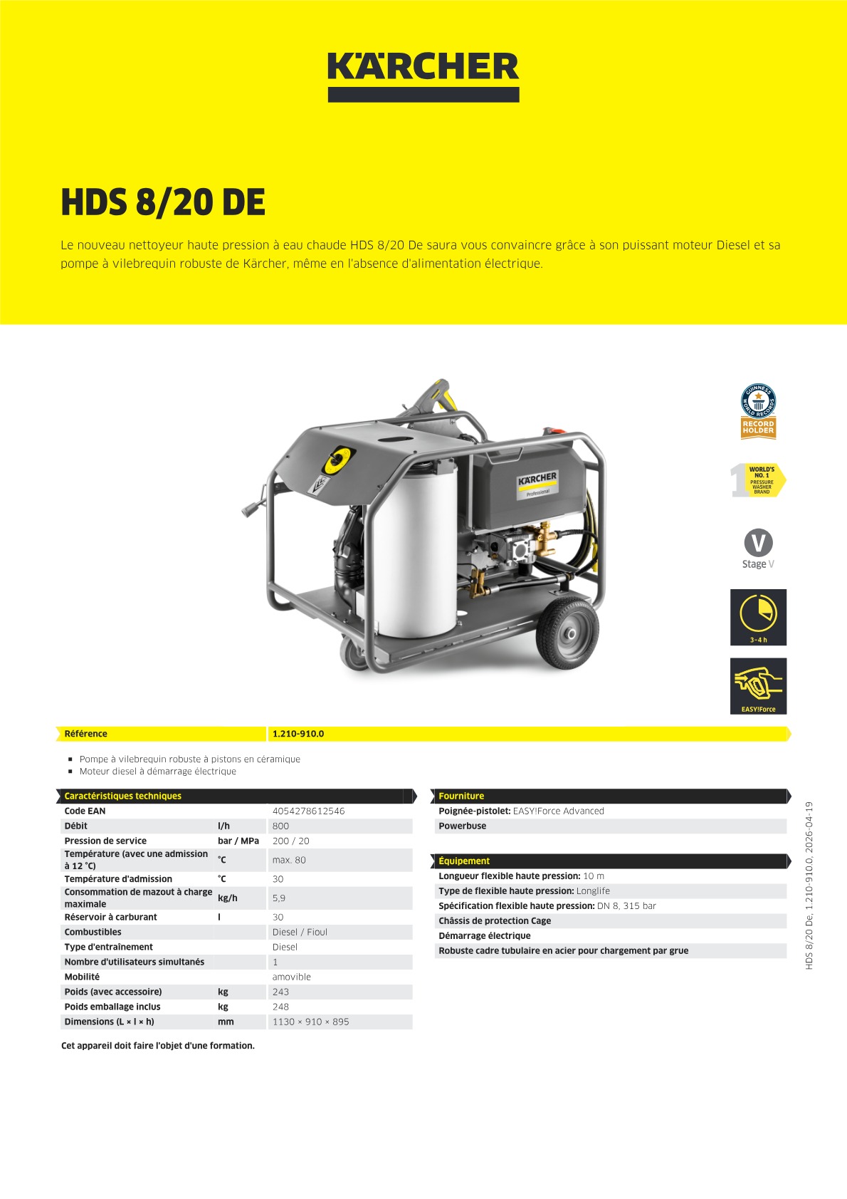 Informations sur le produit