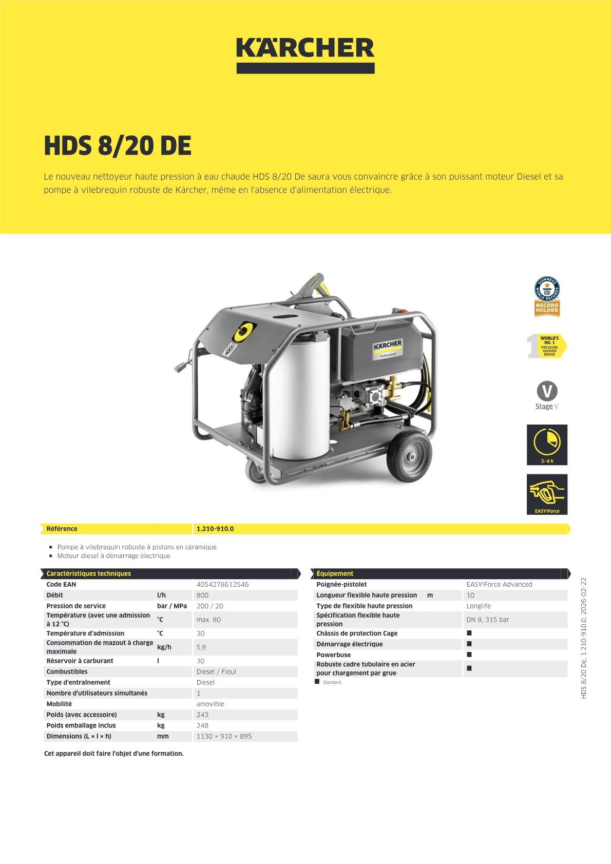 Informations produit