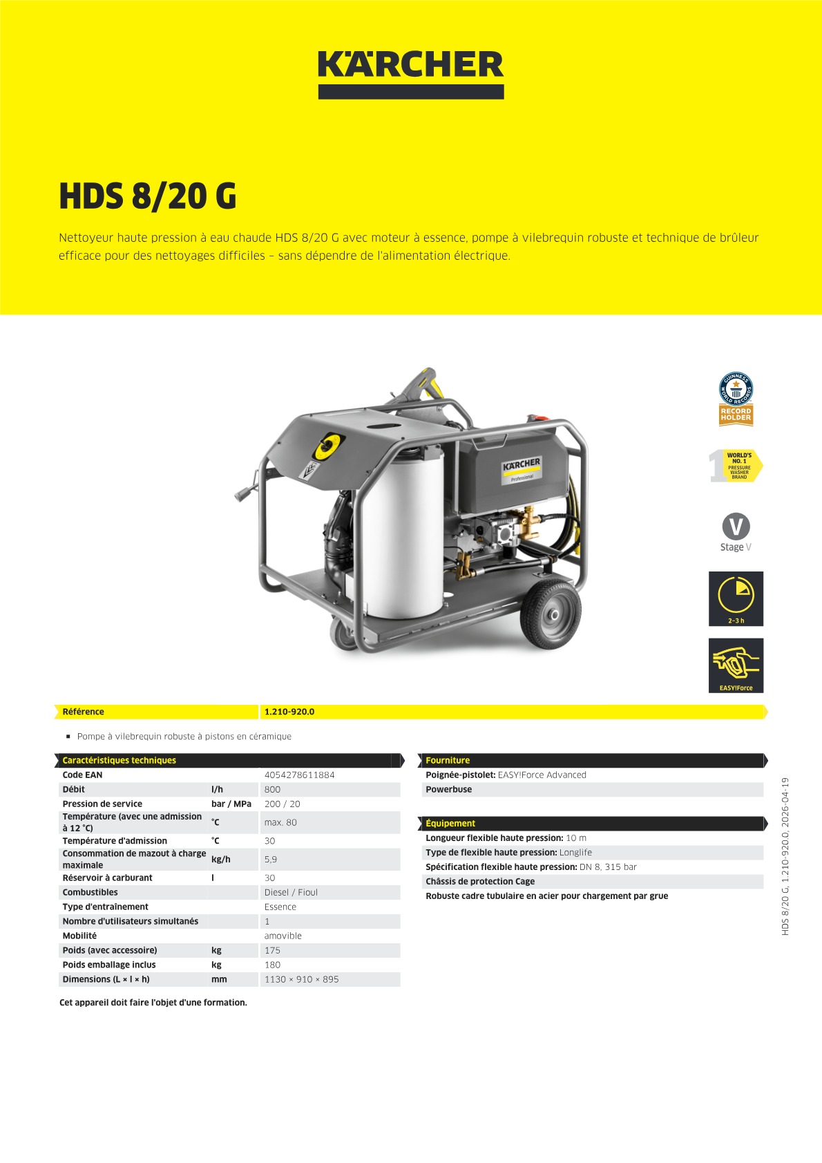 Informations sur le produit