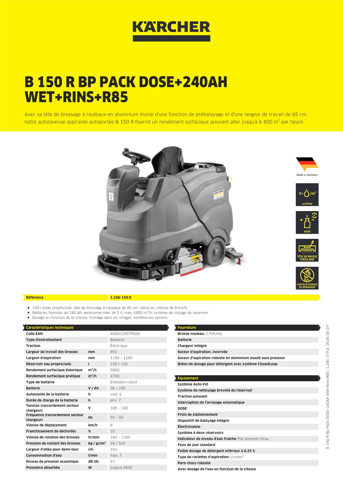 Informations sur le produit