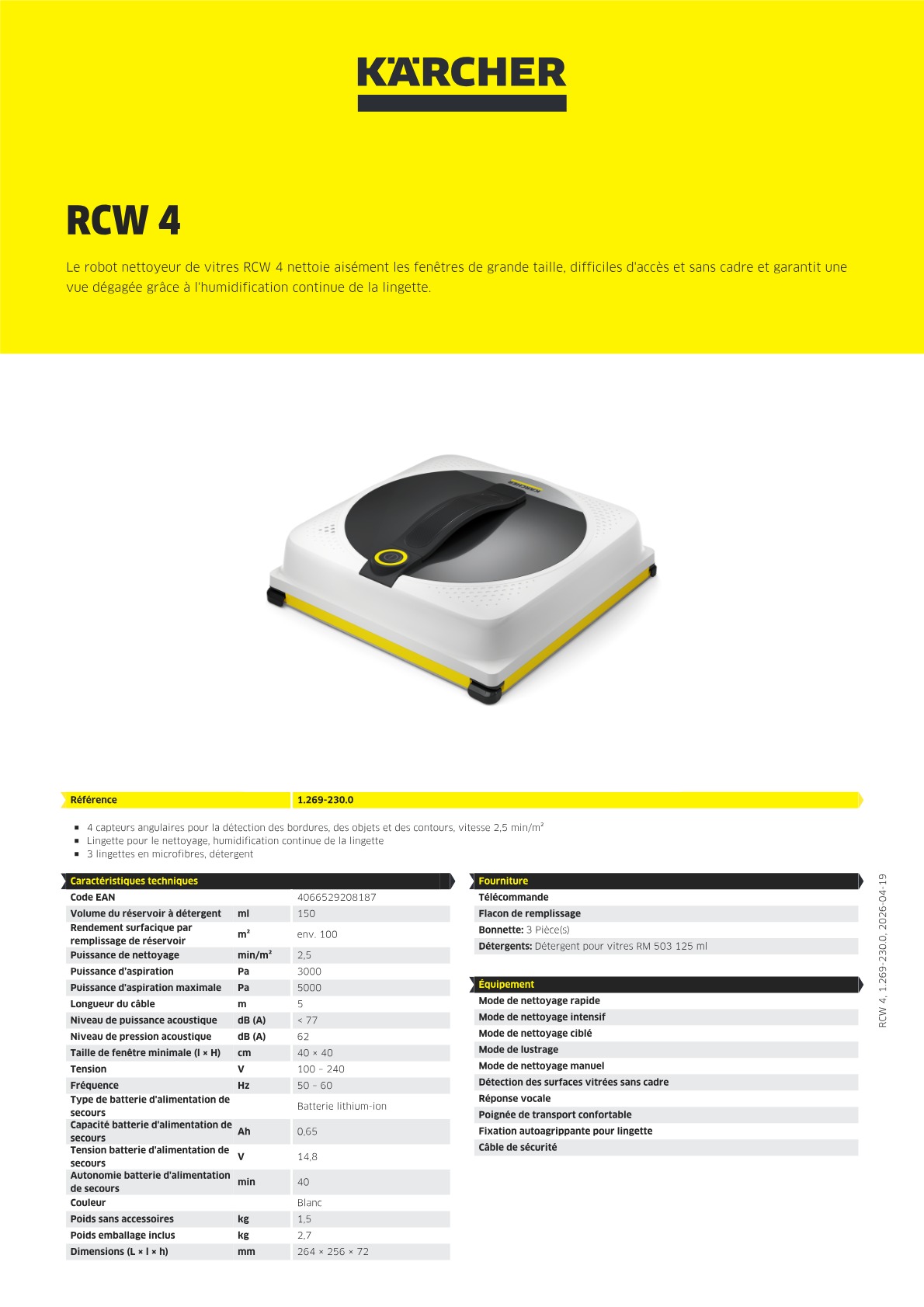Informations sur le produit