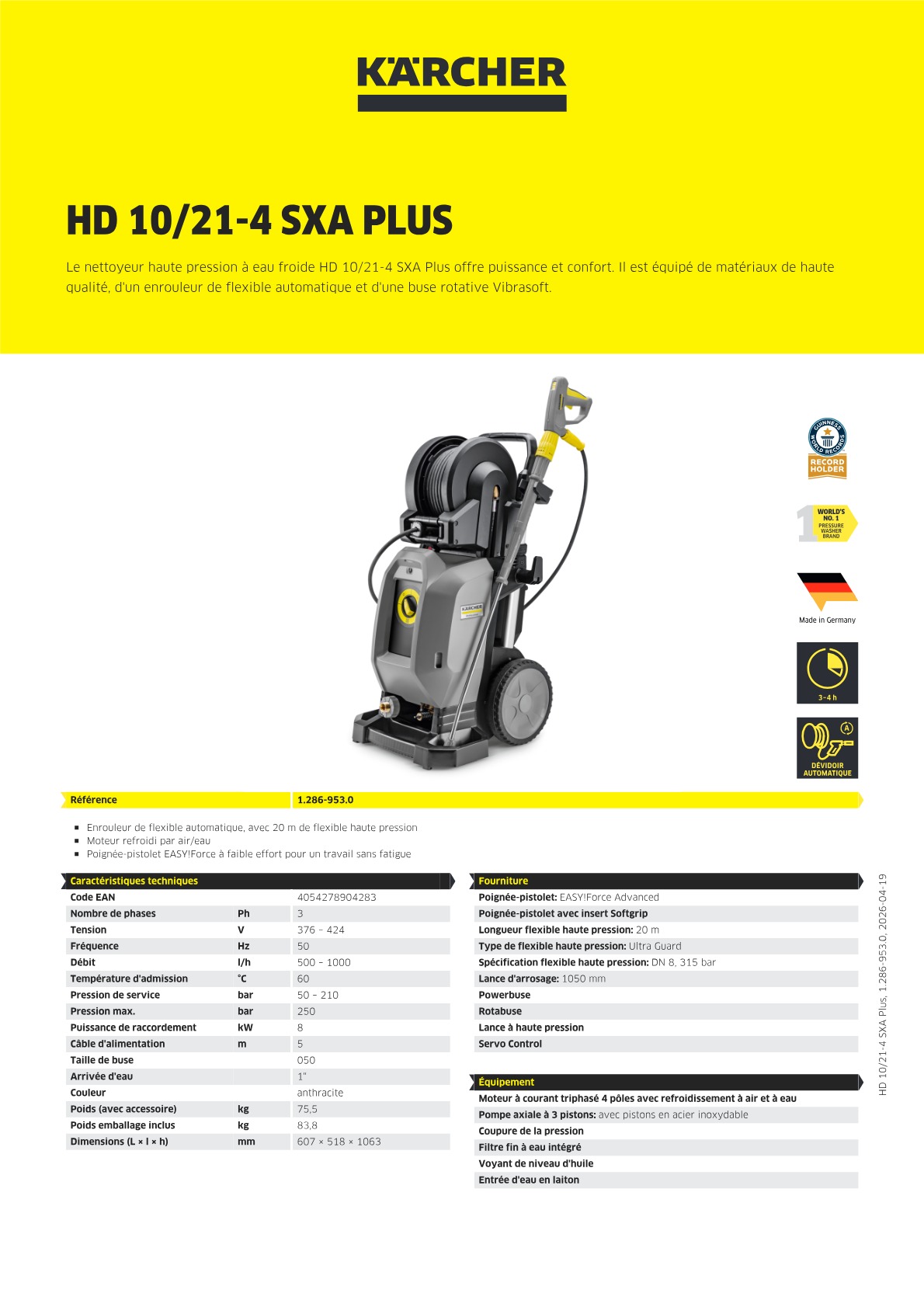 Informations sur le produit