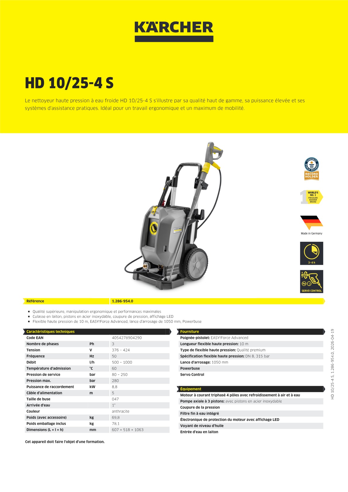 Informations sur le produit