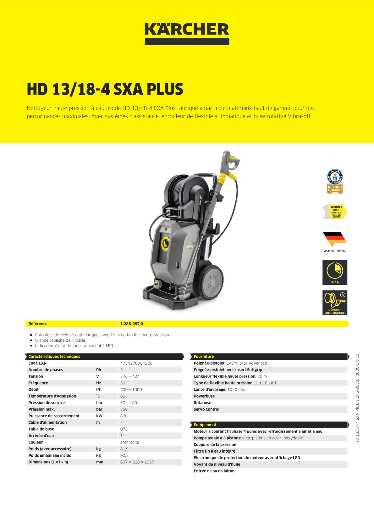 Informations sur le produit