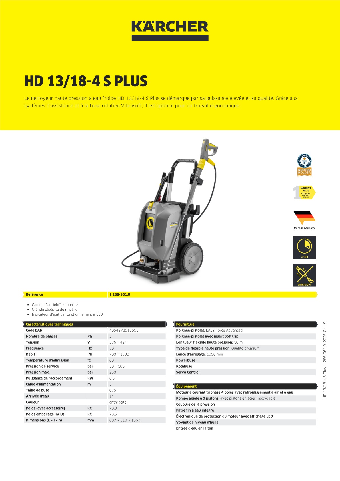 Informations sur le produit