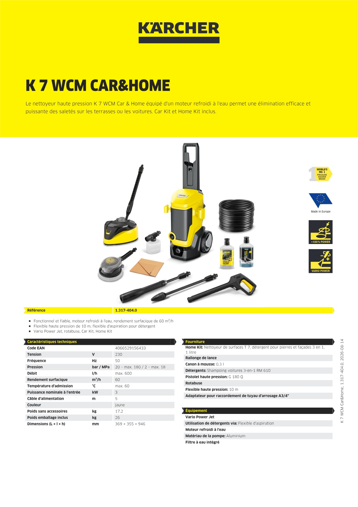 Informations sur le produit