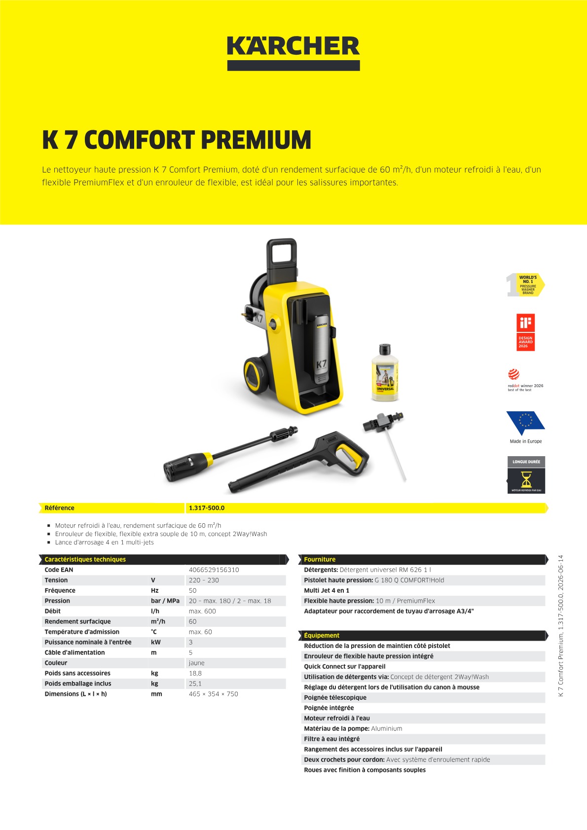 Informations sur le produit