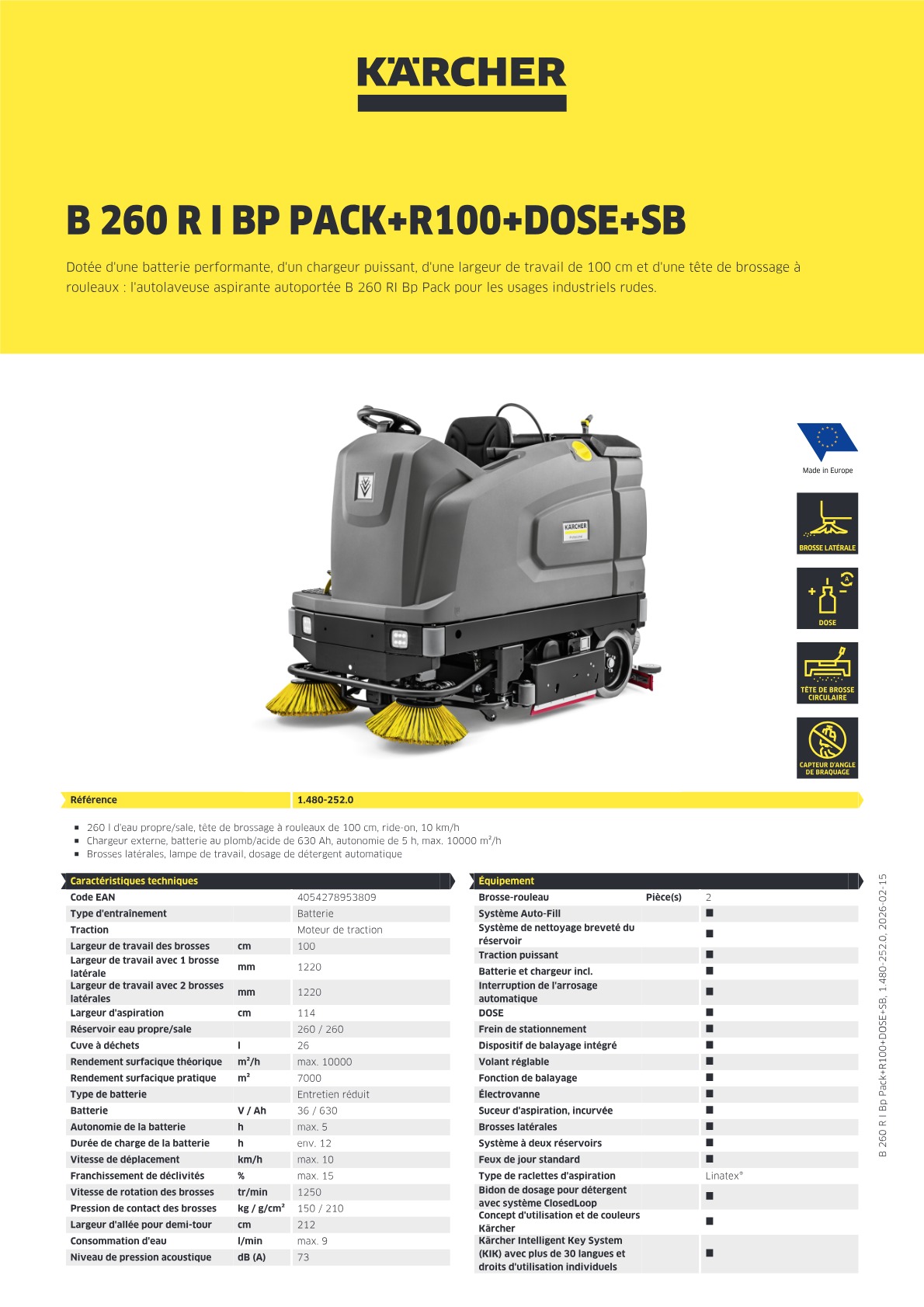 Informations produit